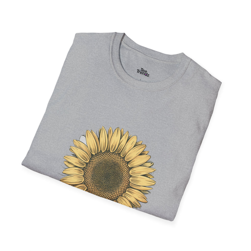 Sunflower Graphic T‑Shirt — Vintage Botanical Floral Tee