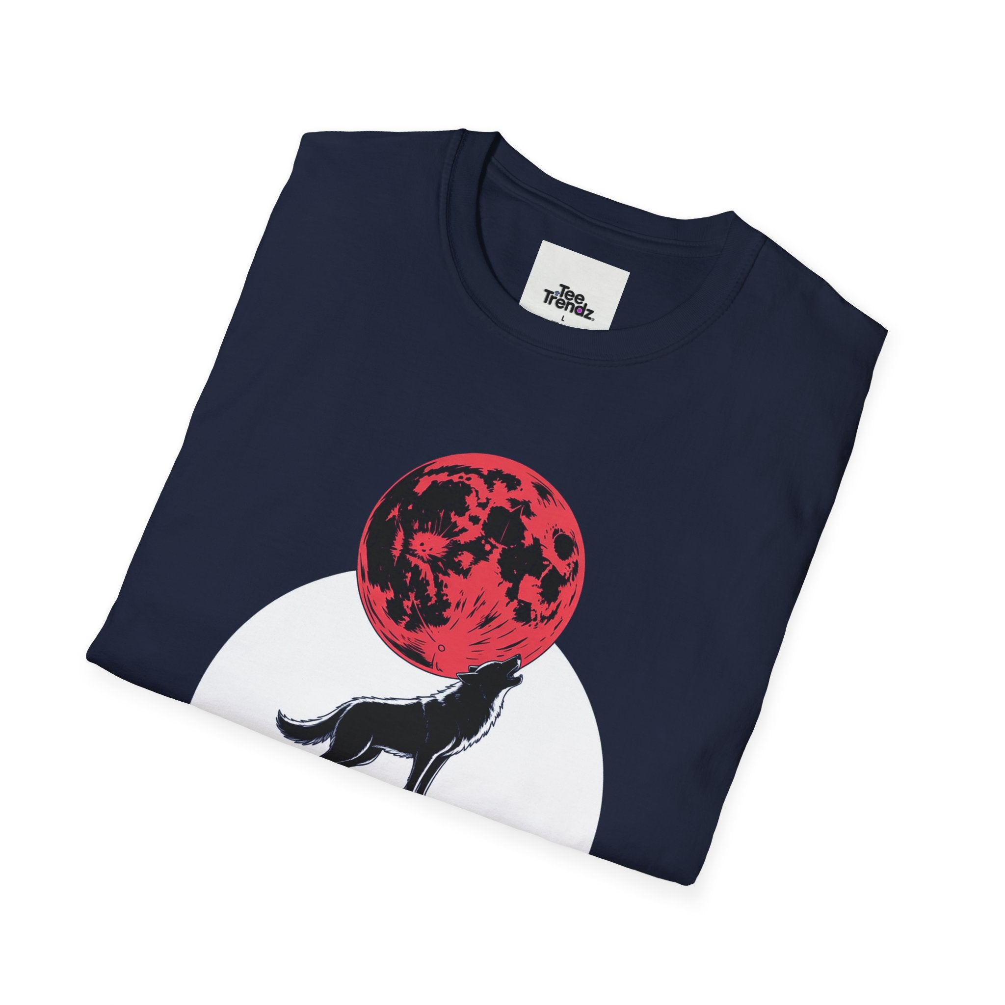 Wolf Howl T-Shirt — Red Moon Graphic Tee