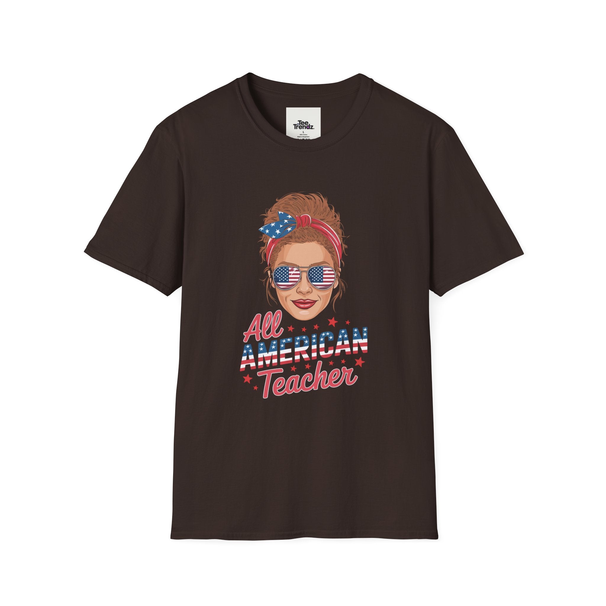 Patriotic "All American Teacher" T-Shirt