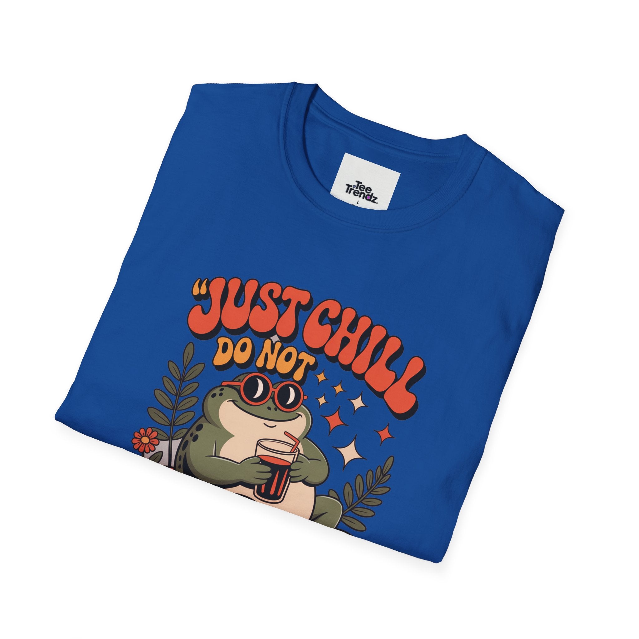 Just Chill Do Not Disturb T-Shirt — Relaxed Frog Graphic Tee