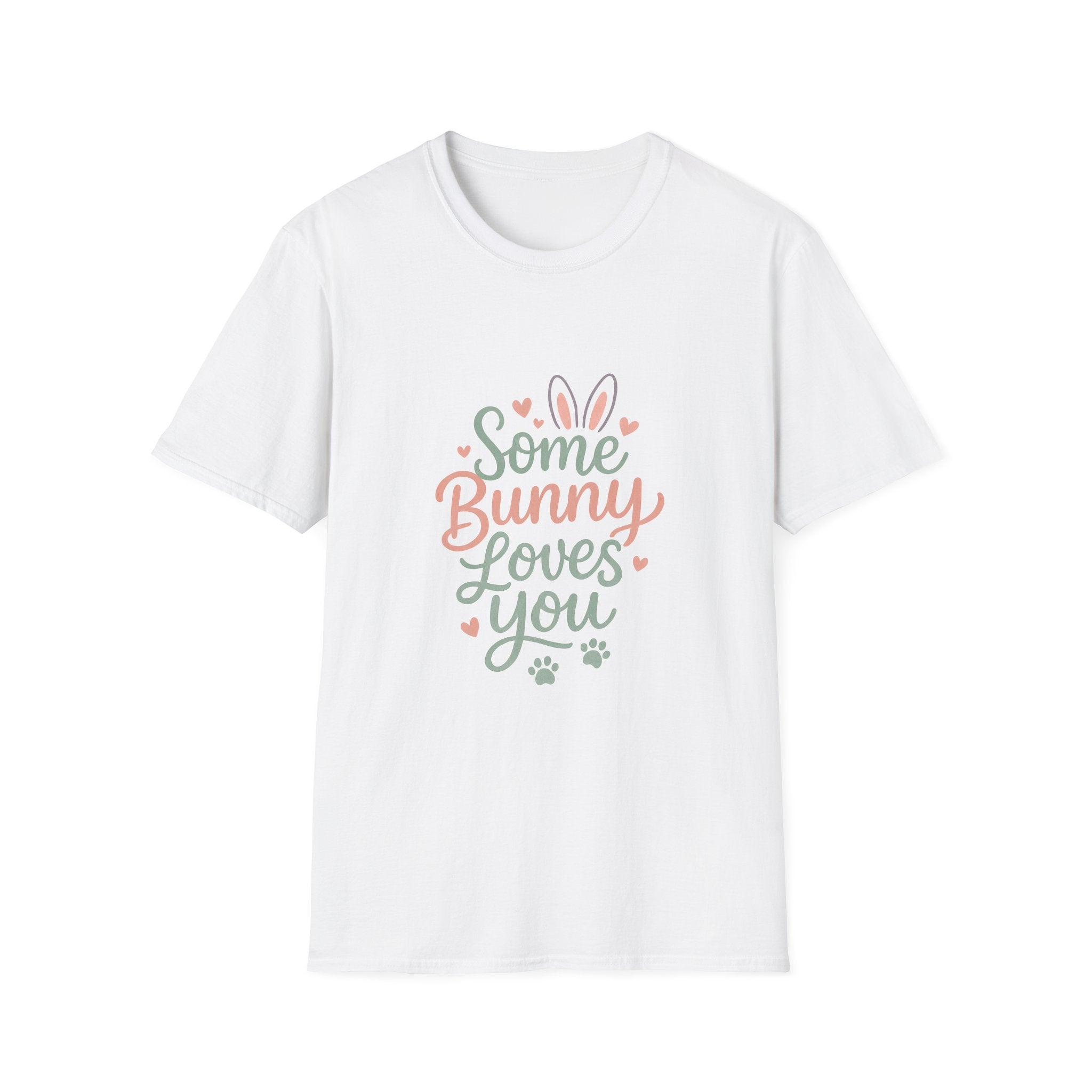Some Bunny Loves You T-Shirt — Cute Easter Bunny Paw Print Tee