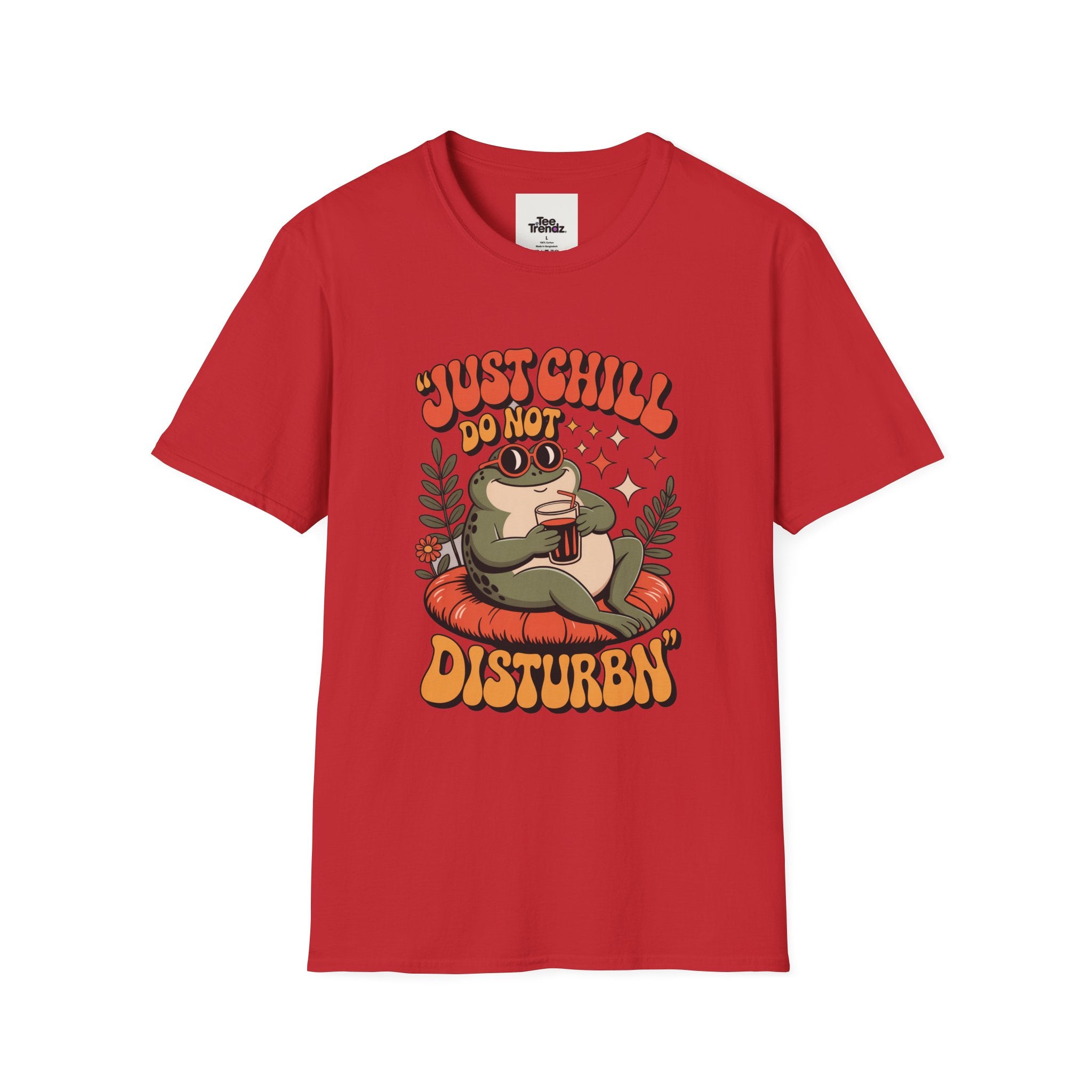 Just Chill Do Not Disturb T-Shirt — Relaxed Frog Graphic Tee