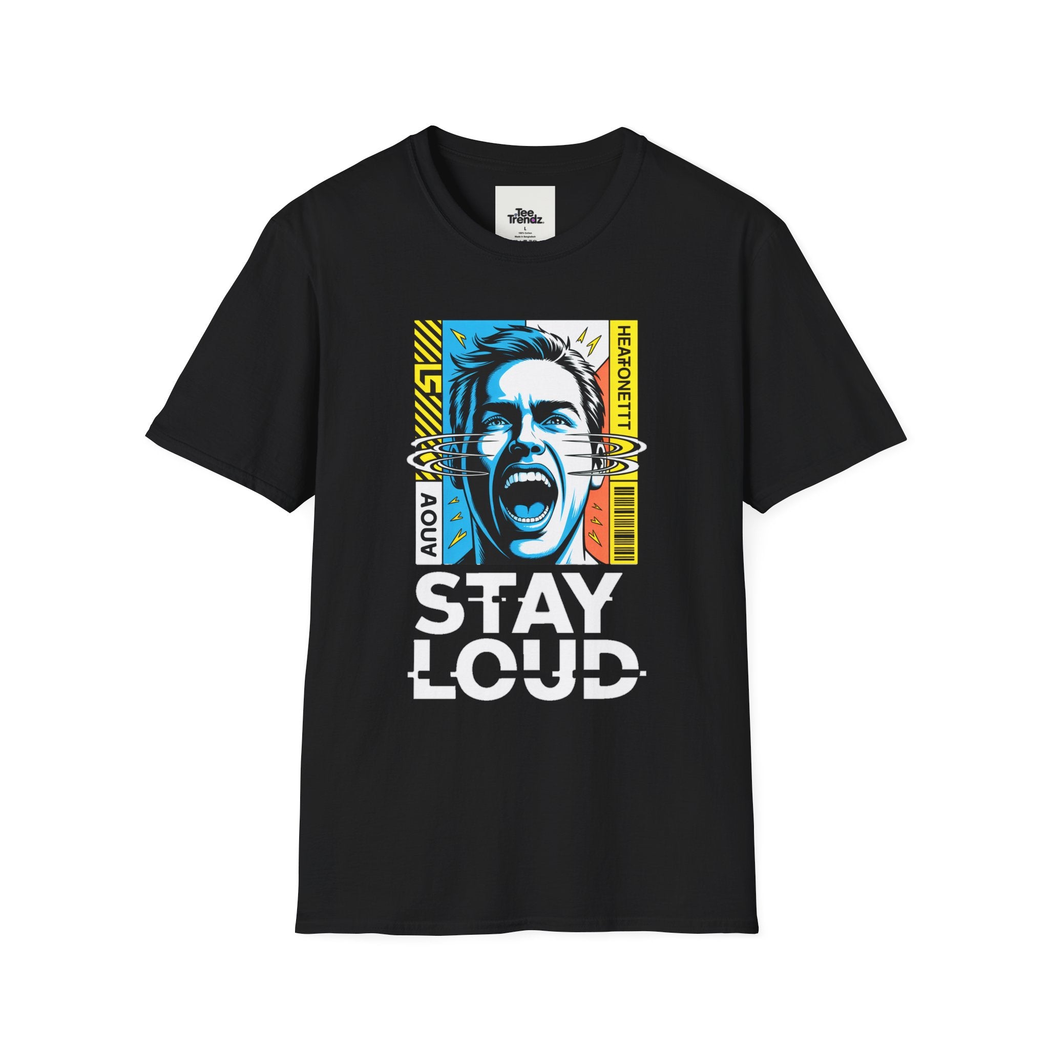 Stay Loud Graphic T-Shirt — Bold Pop Art Scream Design