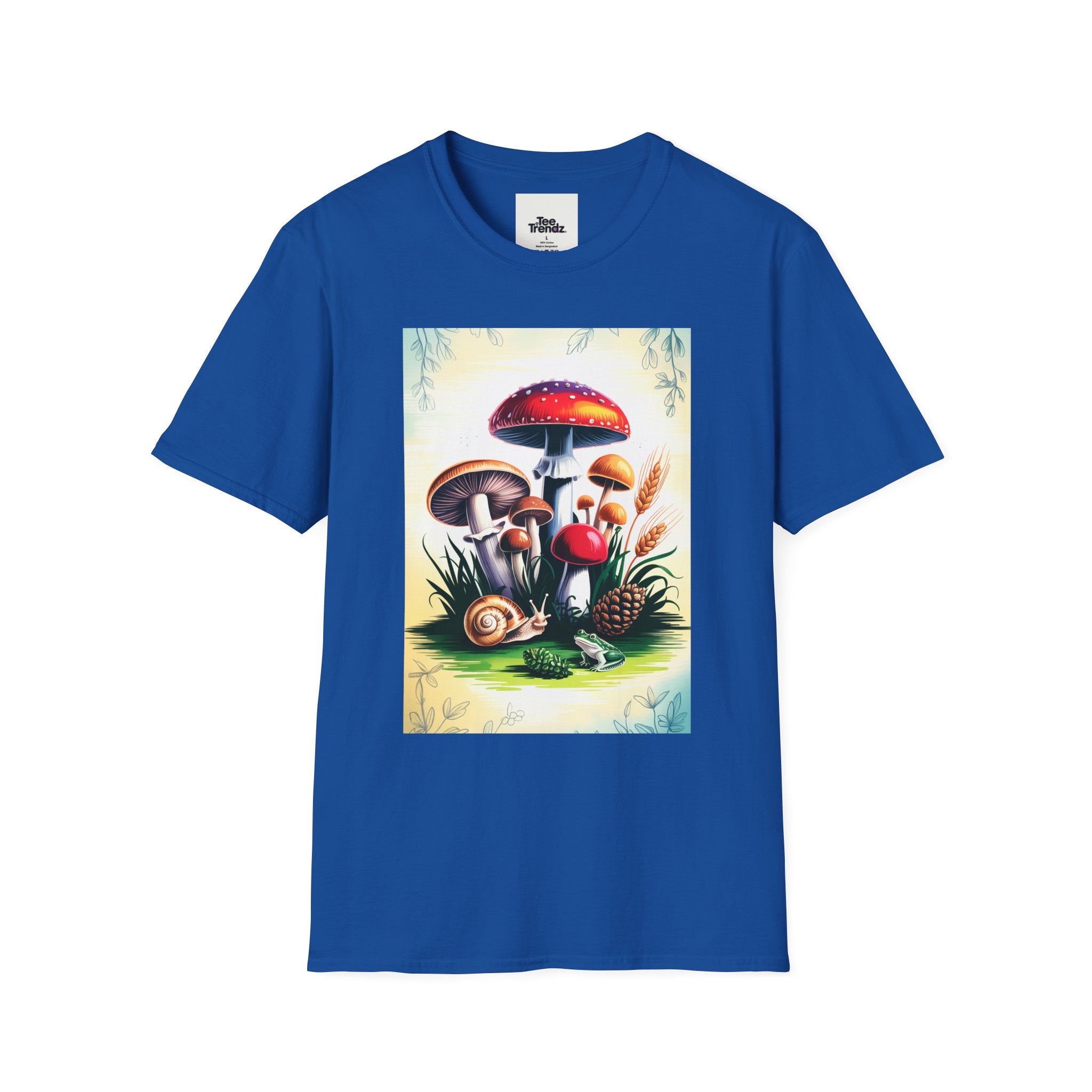 Mushroom Garden T-Shirt — Vintage Botanical Fungi Illustration