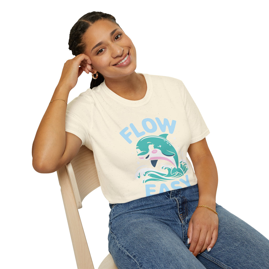 Flow Easy Dolphin T-Shirt — Cute Sea Life Graphic Tee
