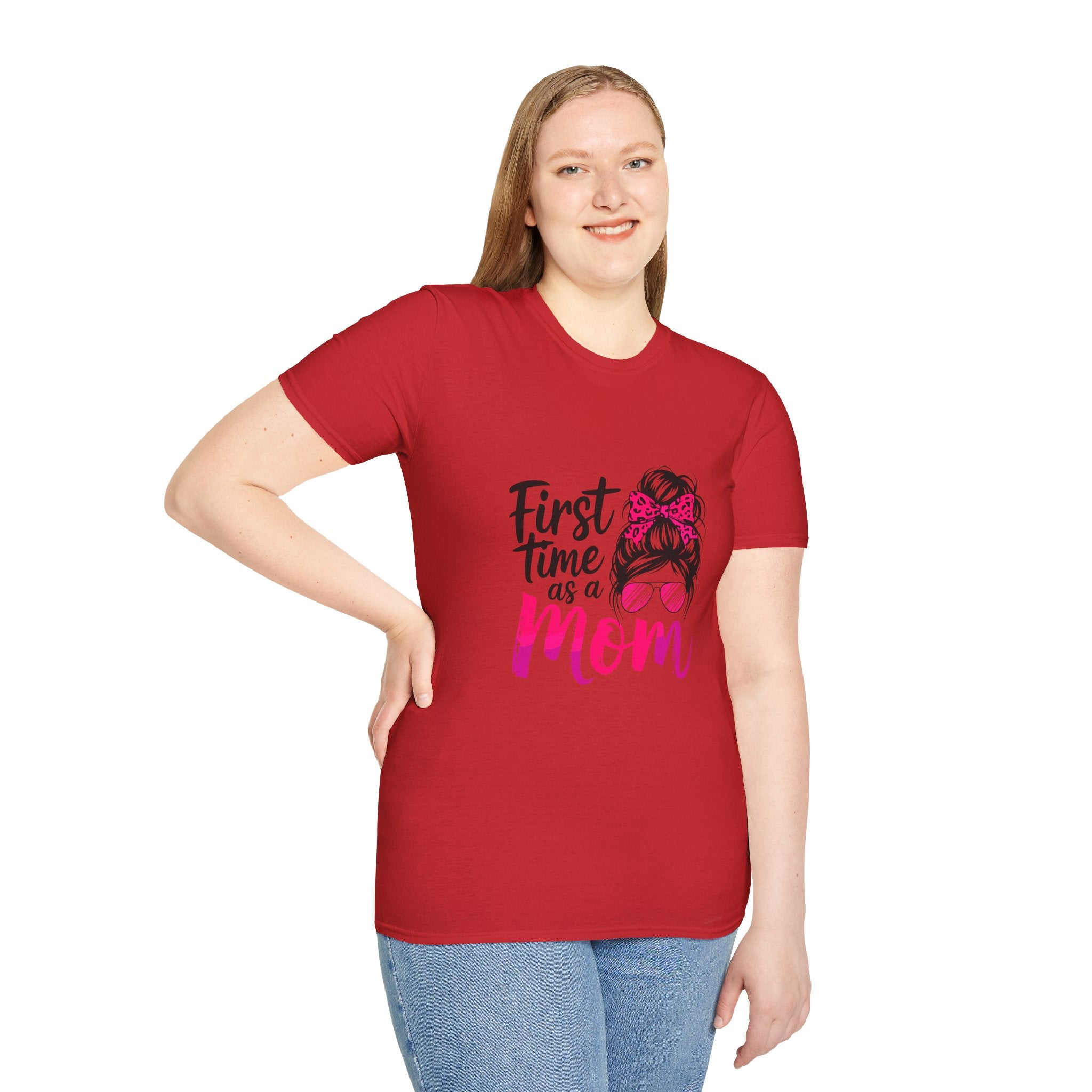 First Time as a Mom T-Shirt — New Mom Gift, Cute Mom Life Tee