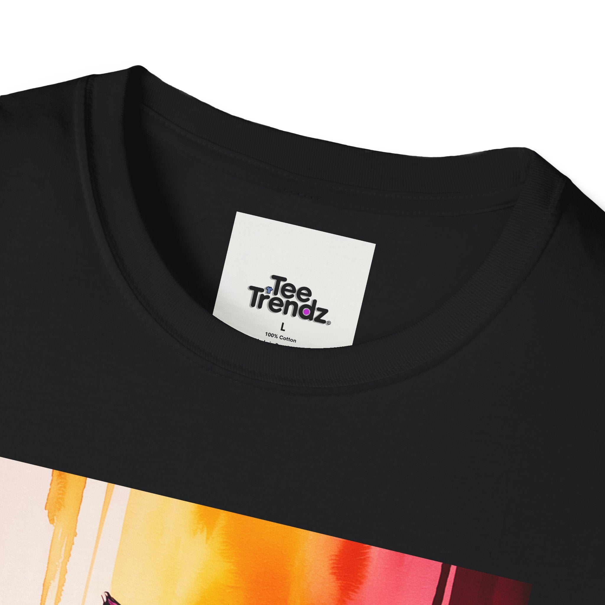 Colorful Stacked Cats T-Shirt — Playful Cute Cat Art Tee