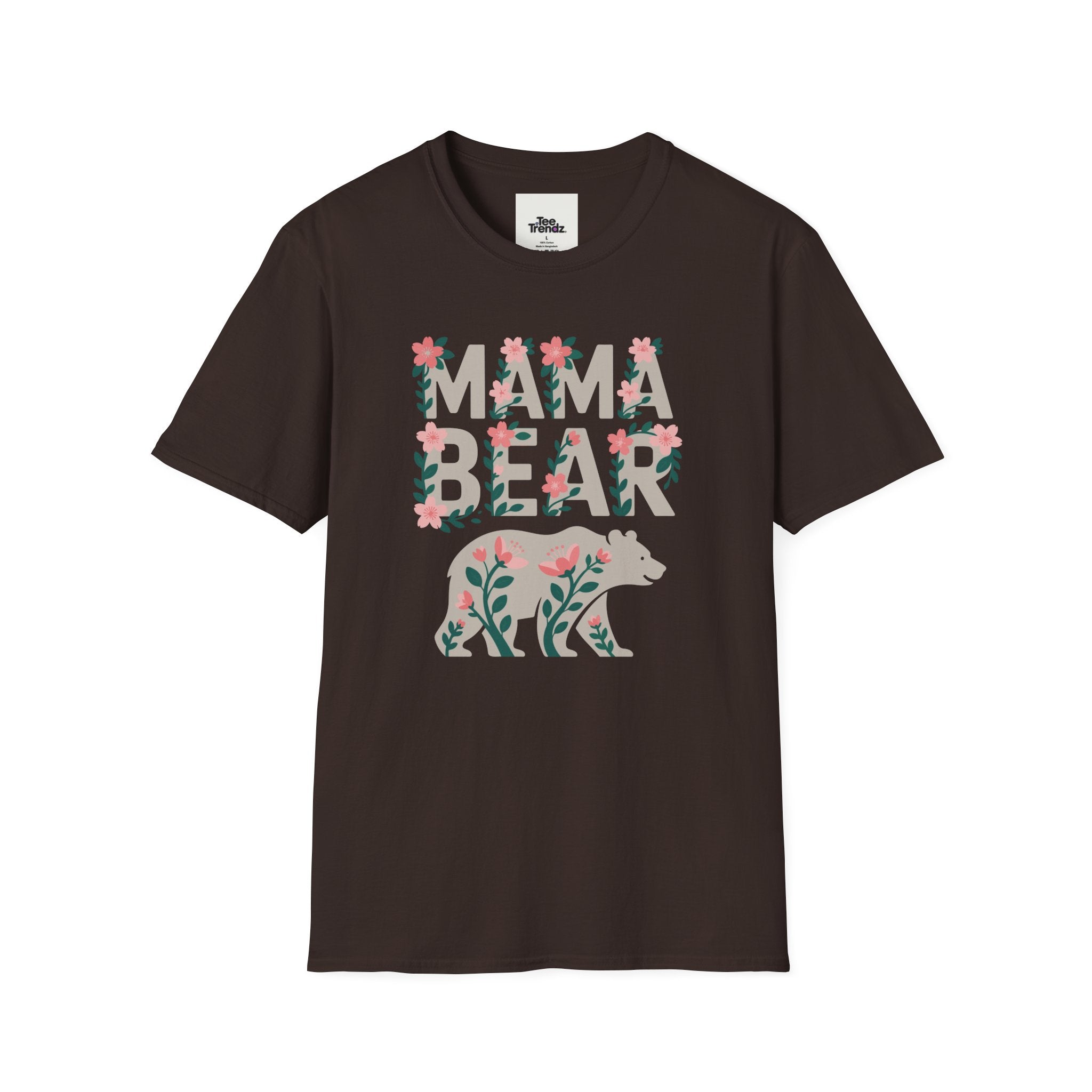 Mama Bear Floral T-Shirt — Mother's Day Mom Tee