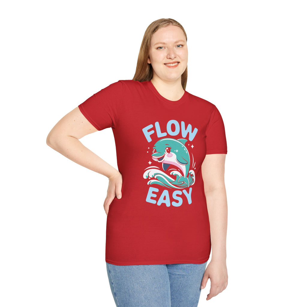 Flow Easy Dolphin T-Shirt — Cute Sea Life Graphic Tee