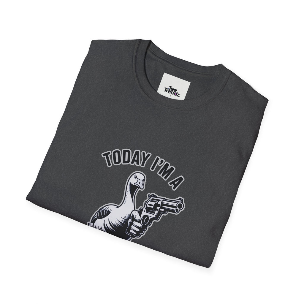 Serious Goose T-Shirt — "Today I'm a Serious Goose" Funny Graphic Tee