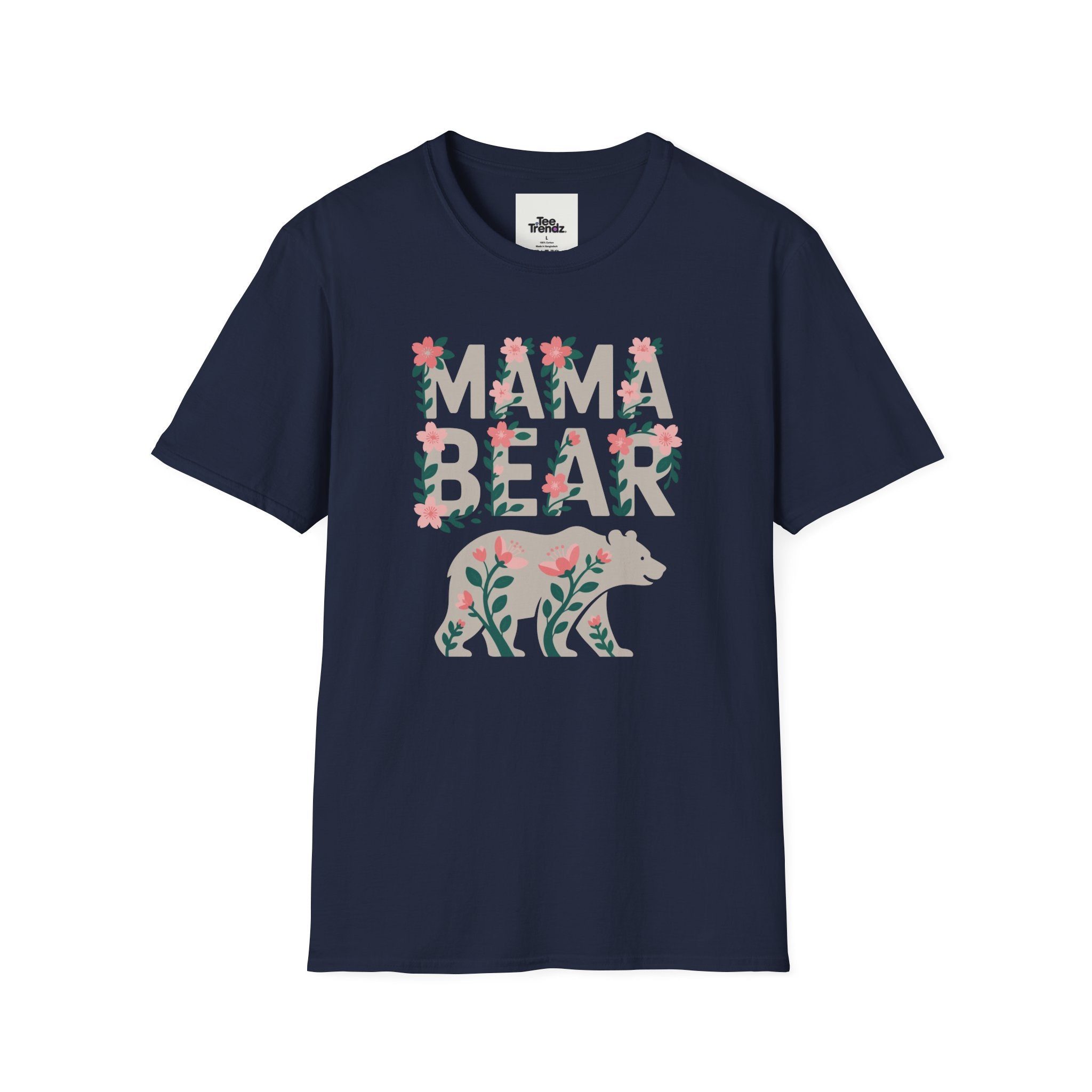 Mama Bear Floral T-Shirt — Mother's Day Mom Tee