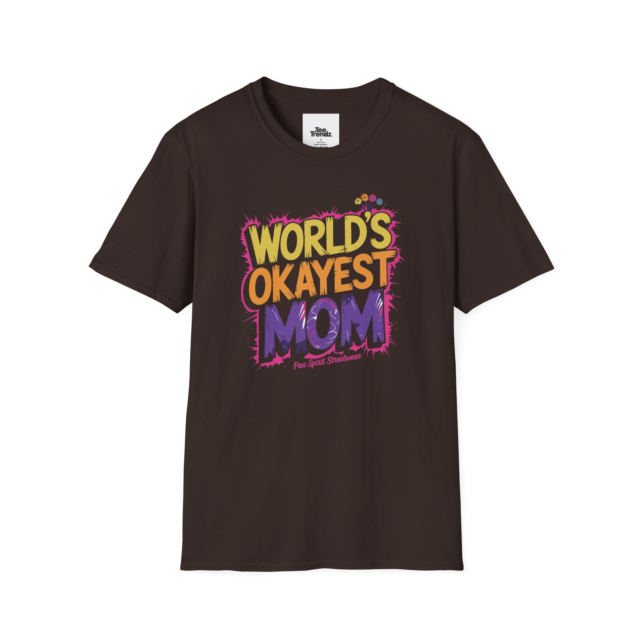 World's Okayest Mom T-Shirt – Funny Mother's Day Gift