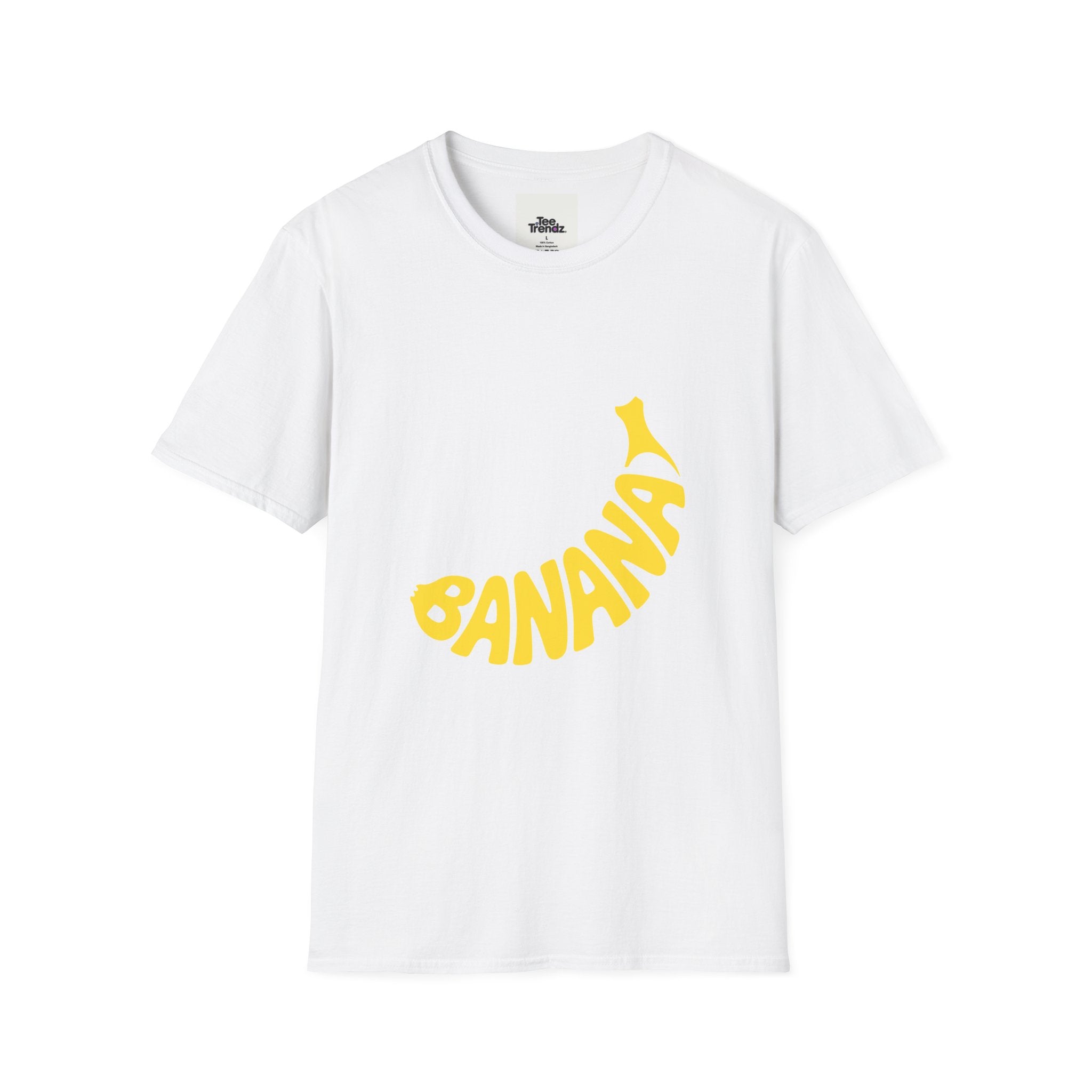 Banana Graphic T-Shirt – Retro Yellow Fruit Logo Tee