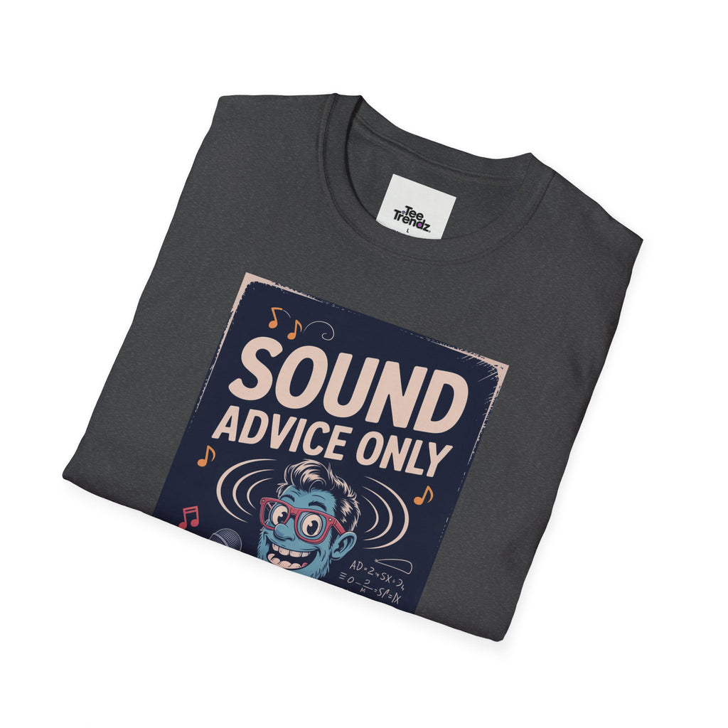 Sound Advice Only T-Shirt — Retro Cartoon Monkey Therapist Graphic Tee