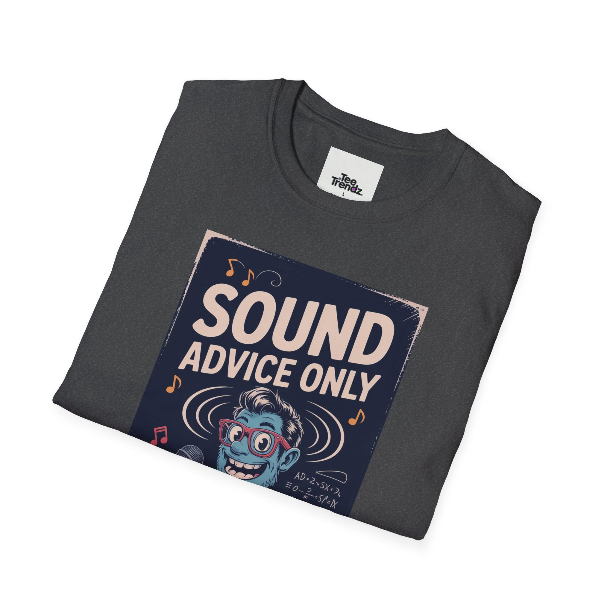 Sound Advice Only T-Shirt — Retro Cartoon Monkey Therapist Graphic Tee