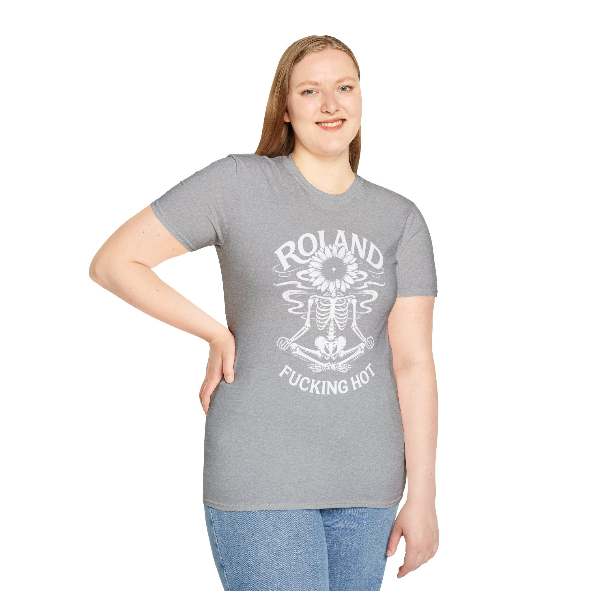 Roland “Fucking Hot” Graphic T-Shirt — Skeleton Sunband Tee