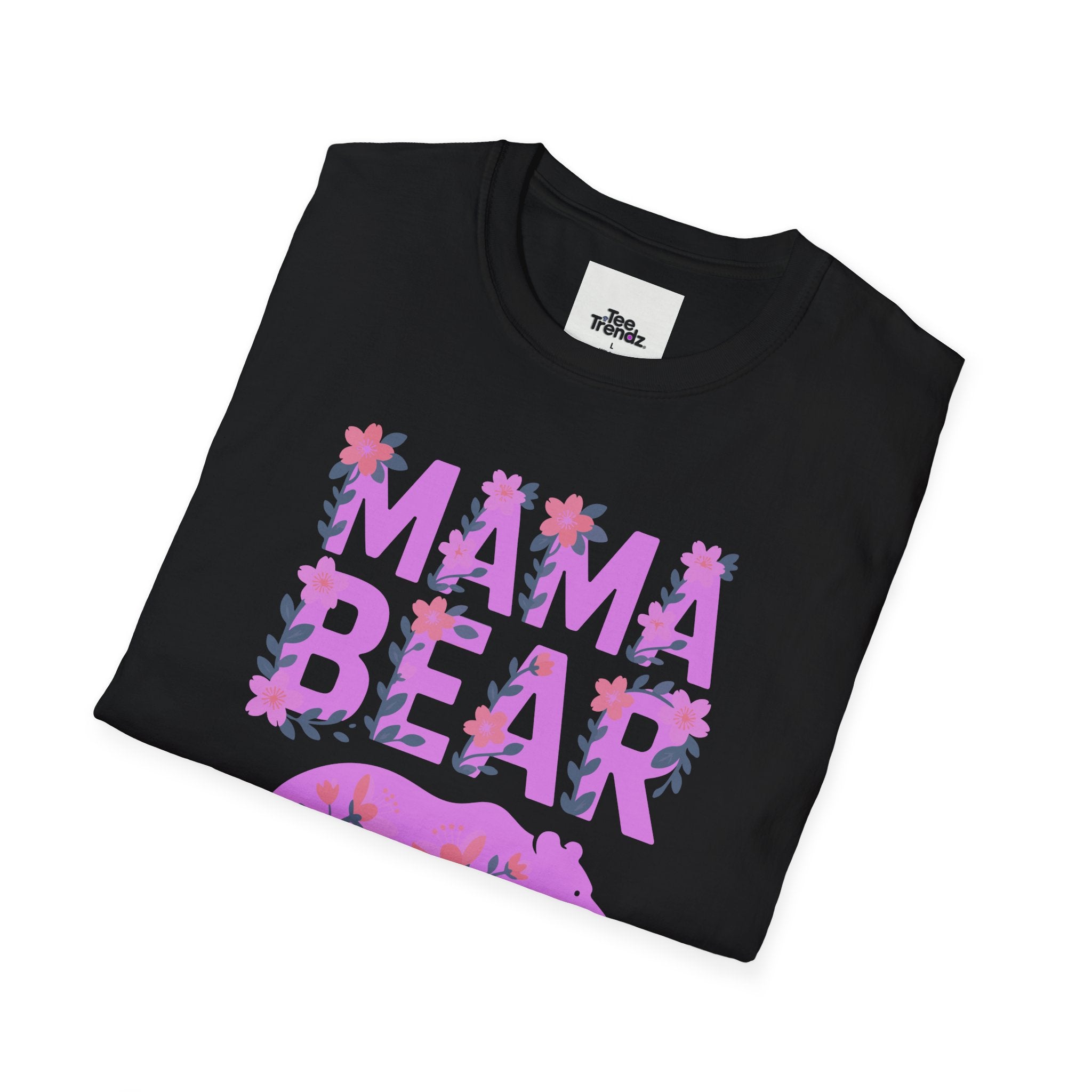 Mama Bear Floral T-Shirt — Mother's Day Mom Tee