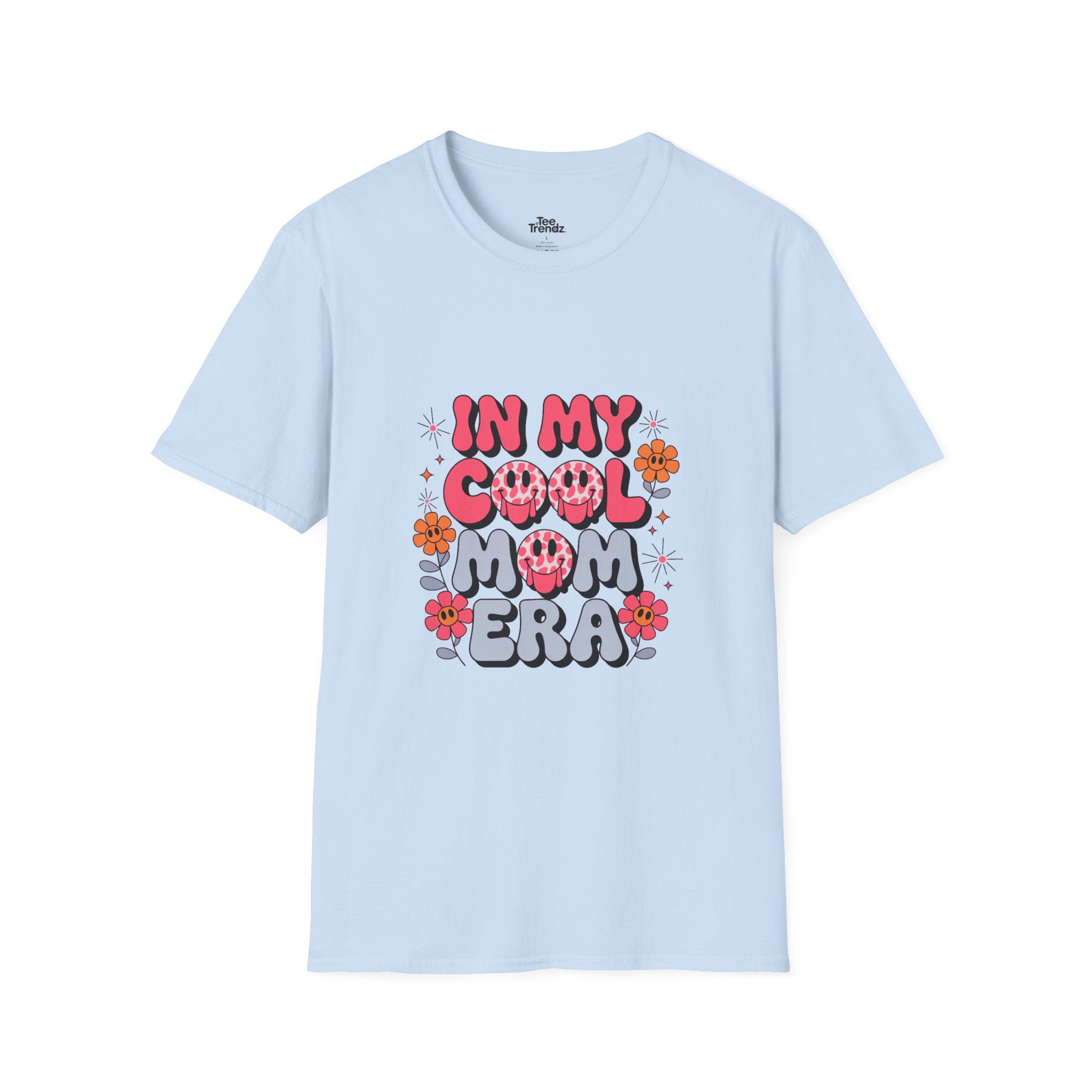 T-Shirt — "In My Cool Mom Era" Retro Floral Graphic Tee