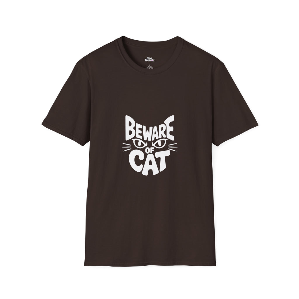 Beware of Cat T-Shirt — Funny Cat Lover Tee