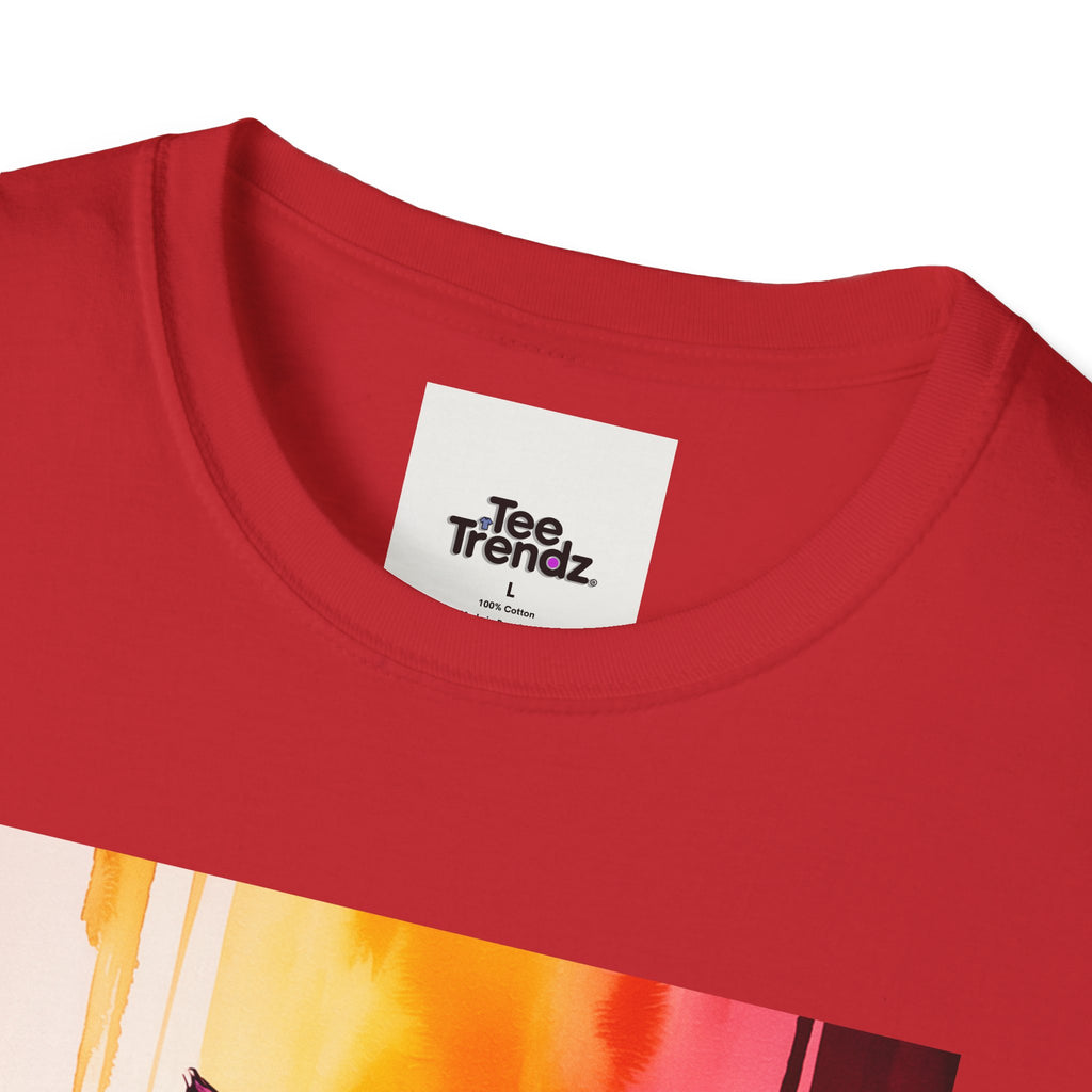 Colorful Stacked Cats T-Shirt — Playful Cute Cat Art Tee