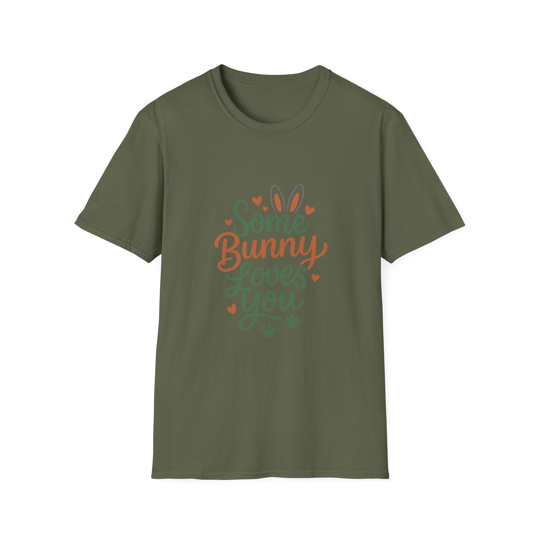 Some Bunny Loves You T-Shirt — Cute Easter Bunny Paw Print Tee