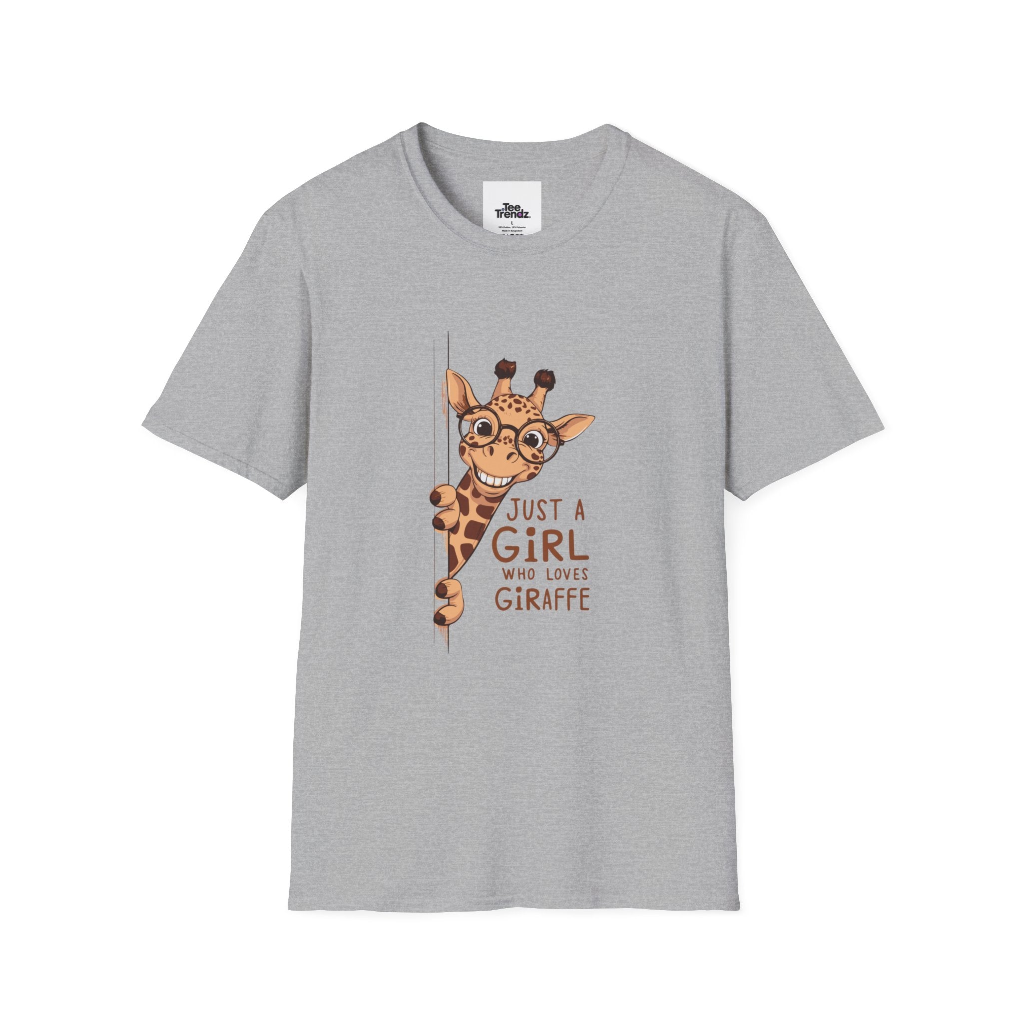 Giraffe Lover Tee — "Just a Girl Who Loves Giraffe" Cute Graphic T-Shirt