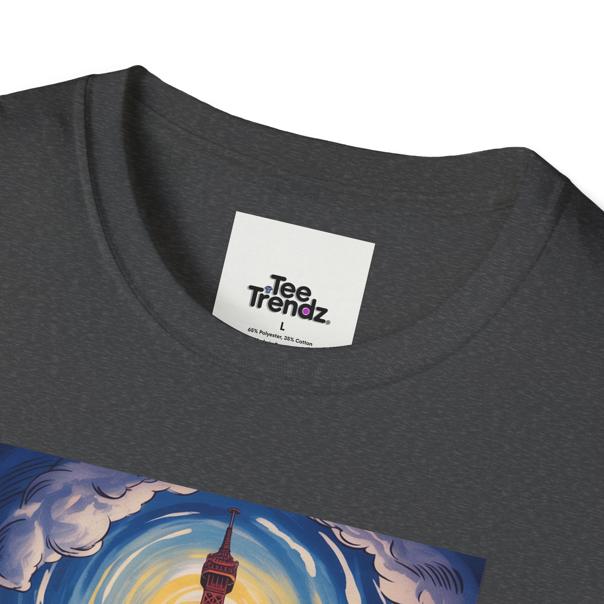 Visit Paris T-Shirt - Vintage Eiffel Tower Travel Poster Tee