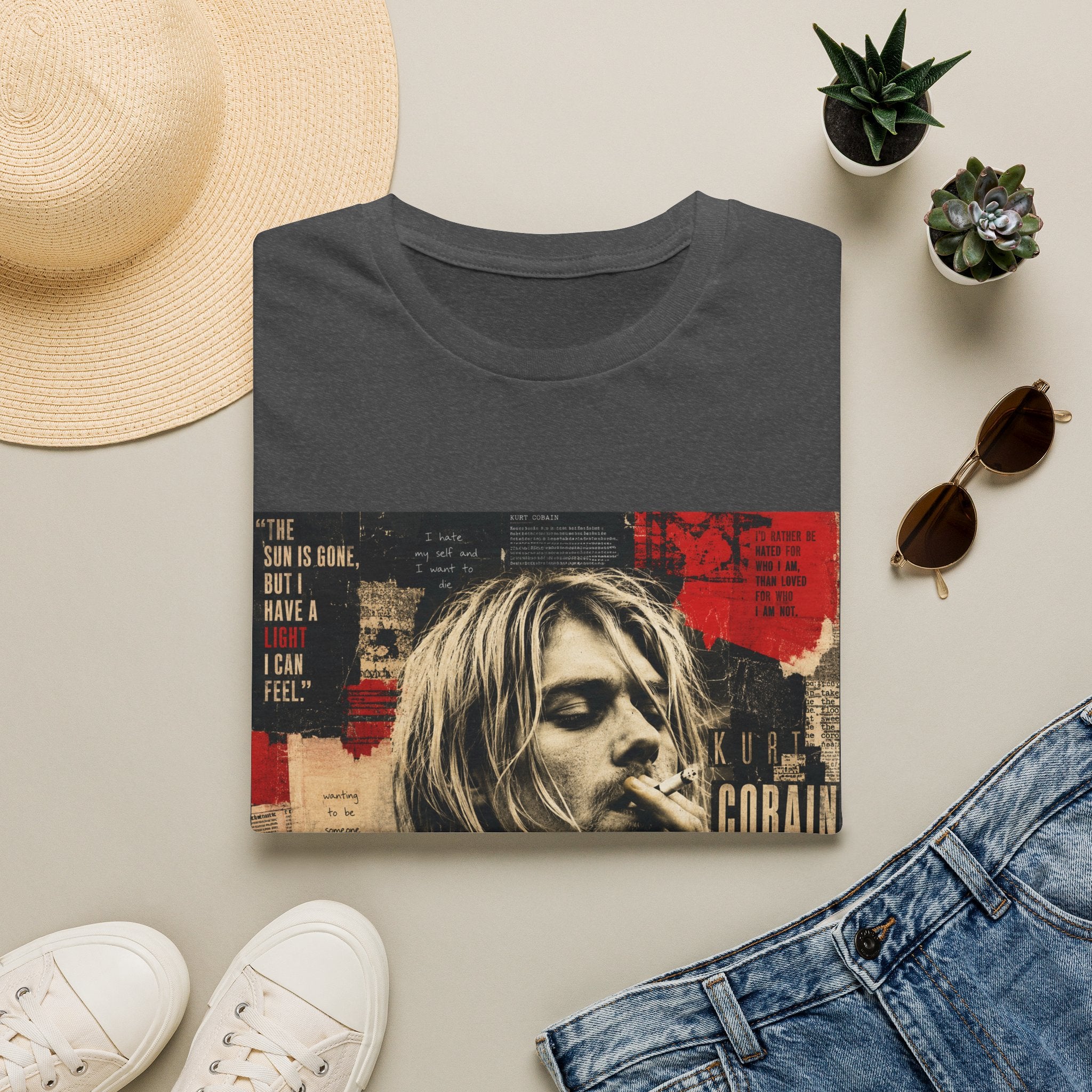 Vintage Grunge Band Portrait T-Shirt