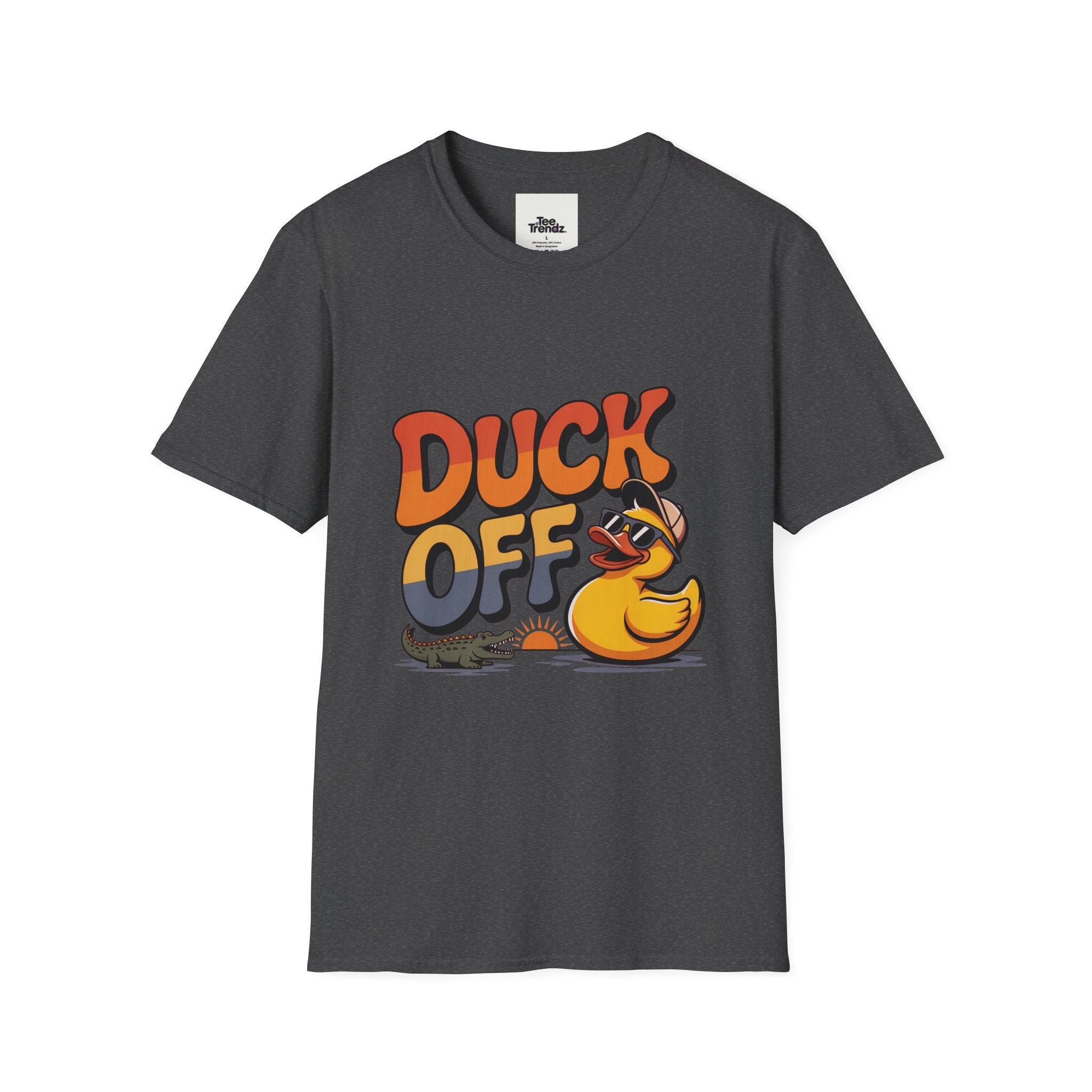 Duck Off Graphic T-Shirt — Funny Rubber Duck Cartoon Tee