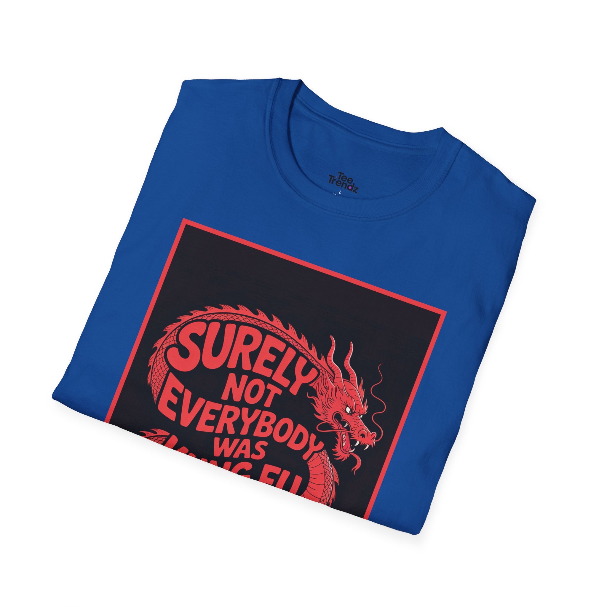 Kung Fu Dragon T‑Shirt — “Surely Not Everybody Was Kung Fu Fighting” Retro Martial Arts Tee