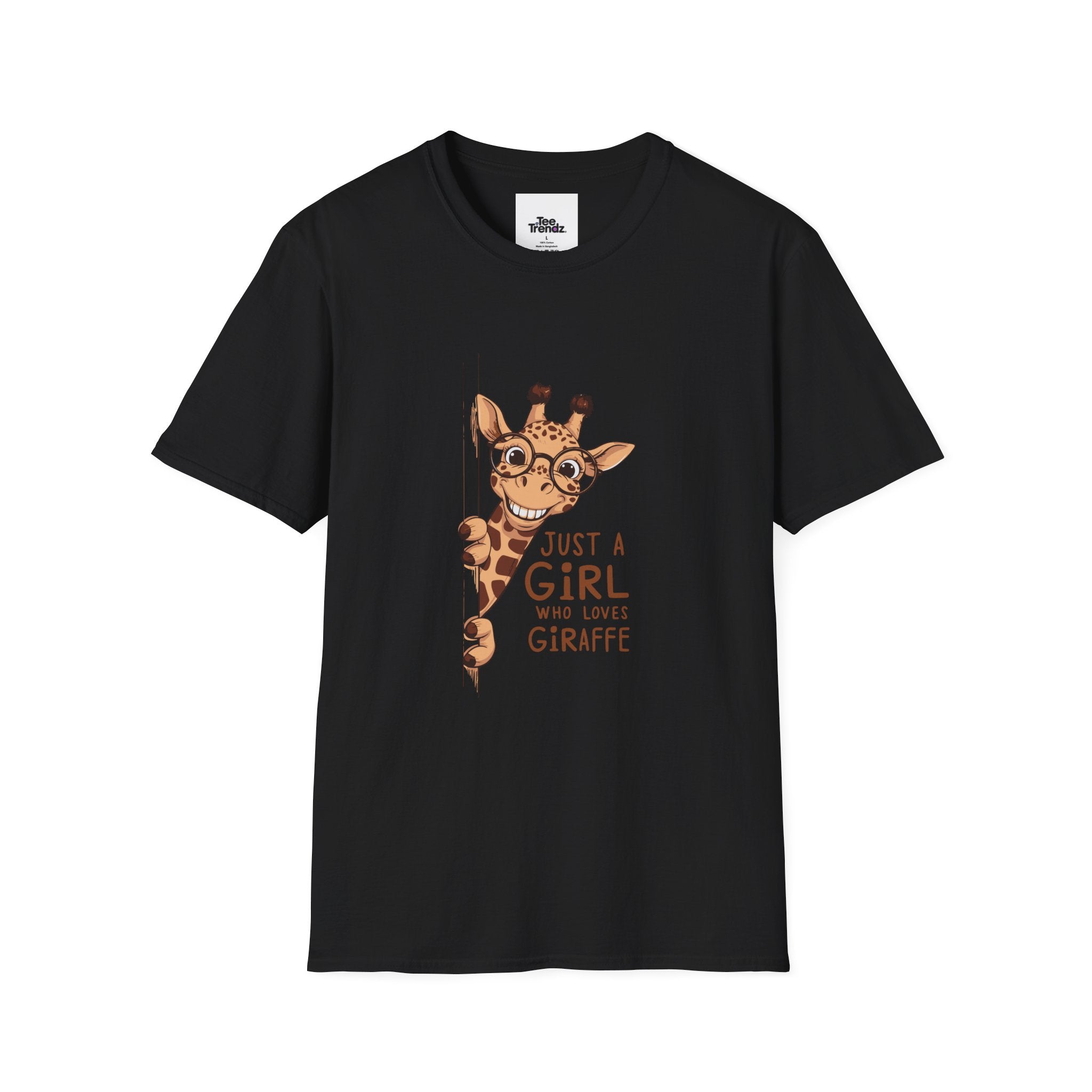 Giraffe Lover Tee — "Just a Girl Who Loves Giraffe" Cute Graphic T-Shirt