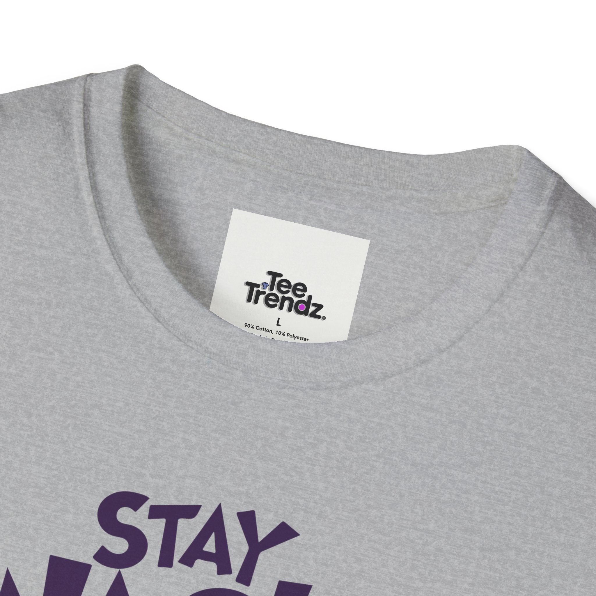 Stay Wacky Bruh T-Shirt — Funny Blue Fuzzy Monster Graphic Tee