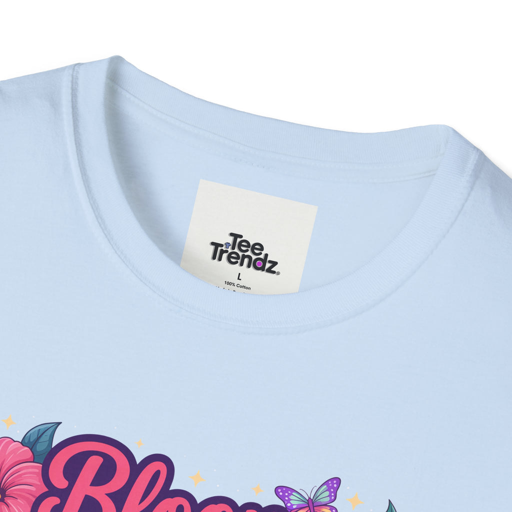 Bloom Baby Bloom Floral T-Shirt — Cute Spring Garden Tee for New Moms & Moms-to-Be