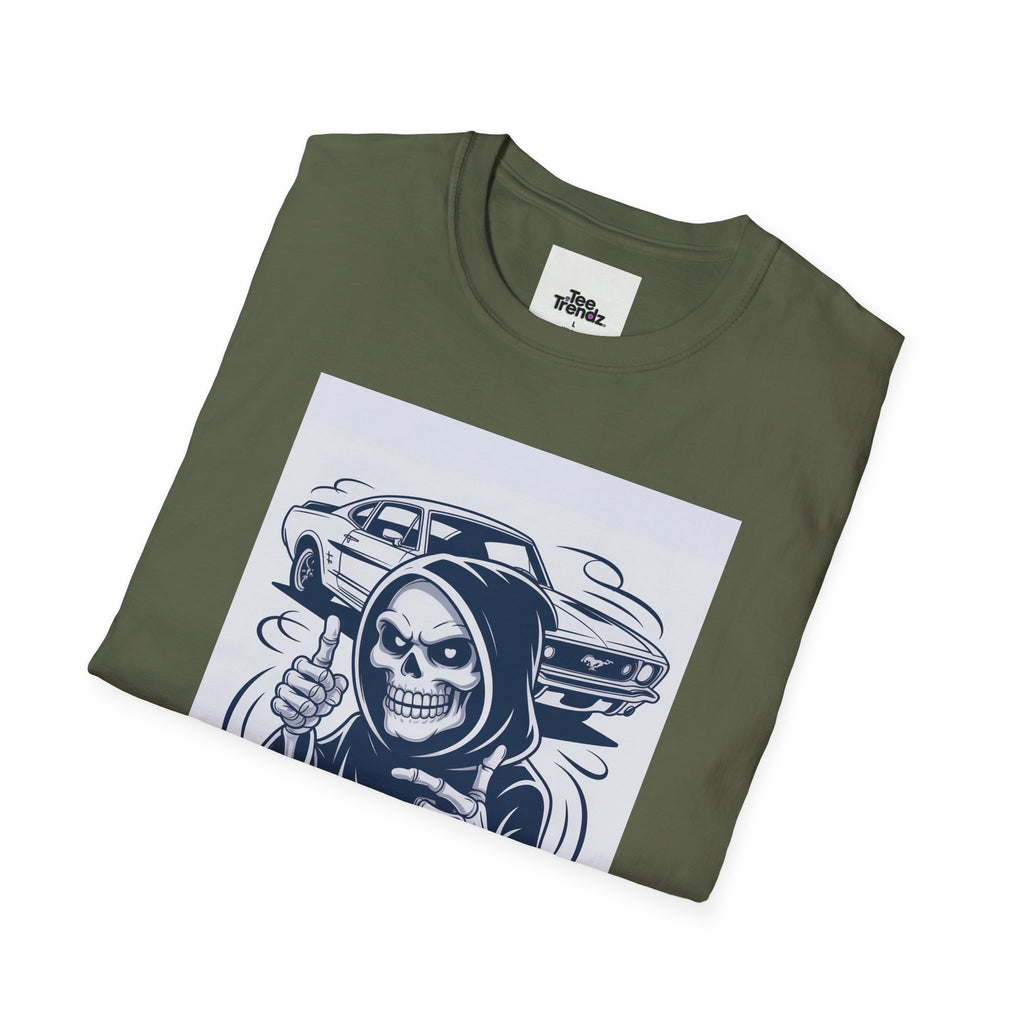 Stay Classic Skull Car T-Shirt — Vintage Japanese Streetwear Tee
