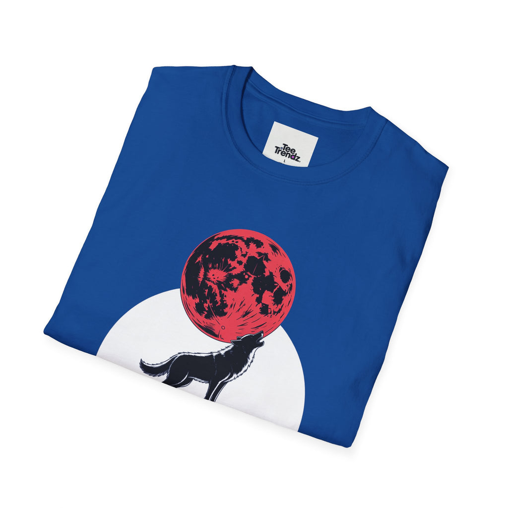 Wolf Howl T-Shirt — Red Moon Graphic Tee
