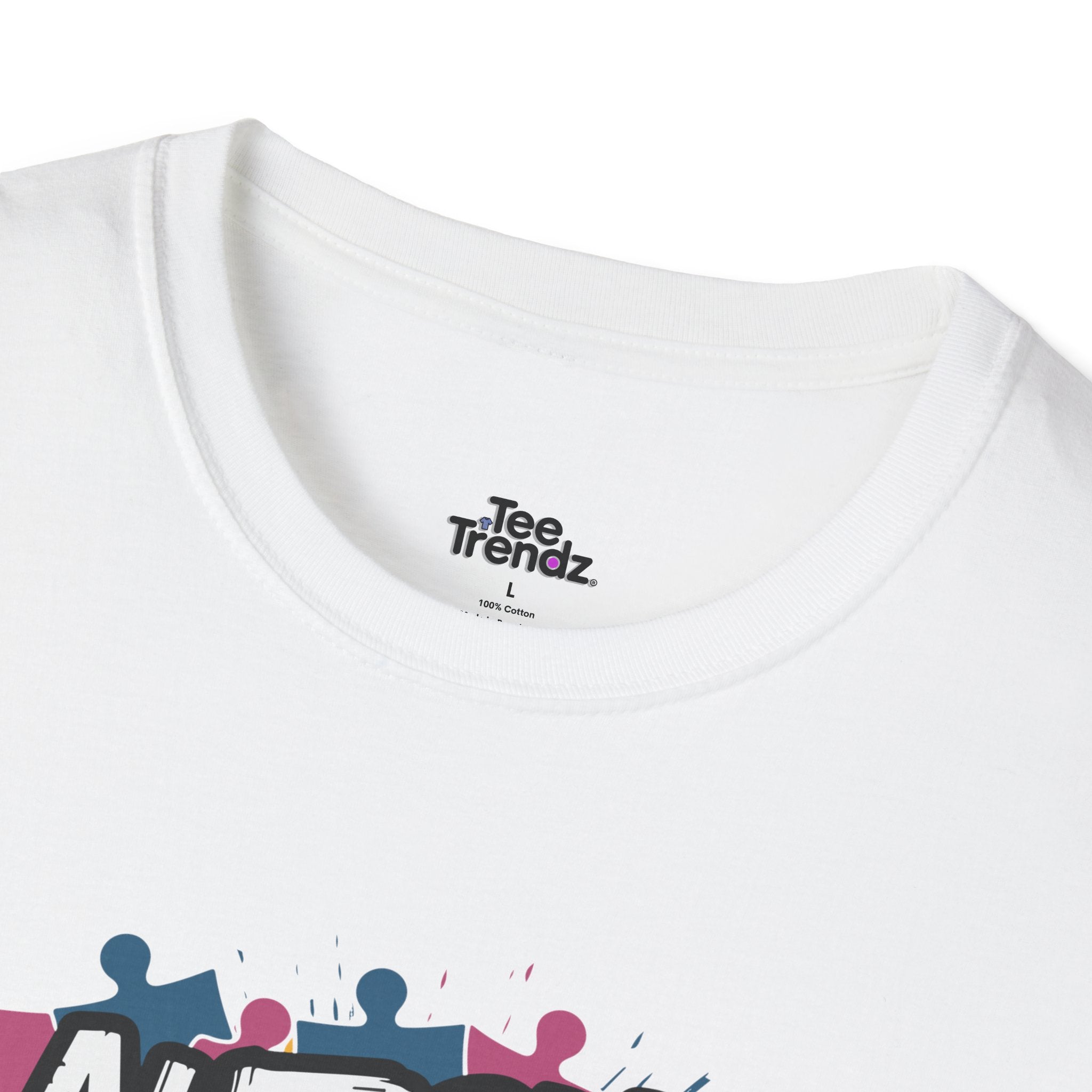 Autism Because Normal Is Boring T-Shirt — Colorful Puzzle Piece Awareness Tee