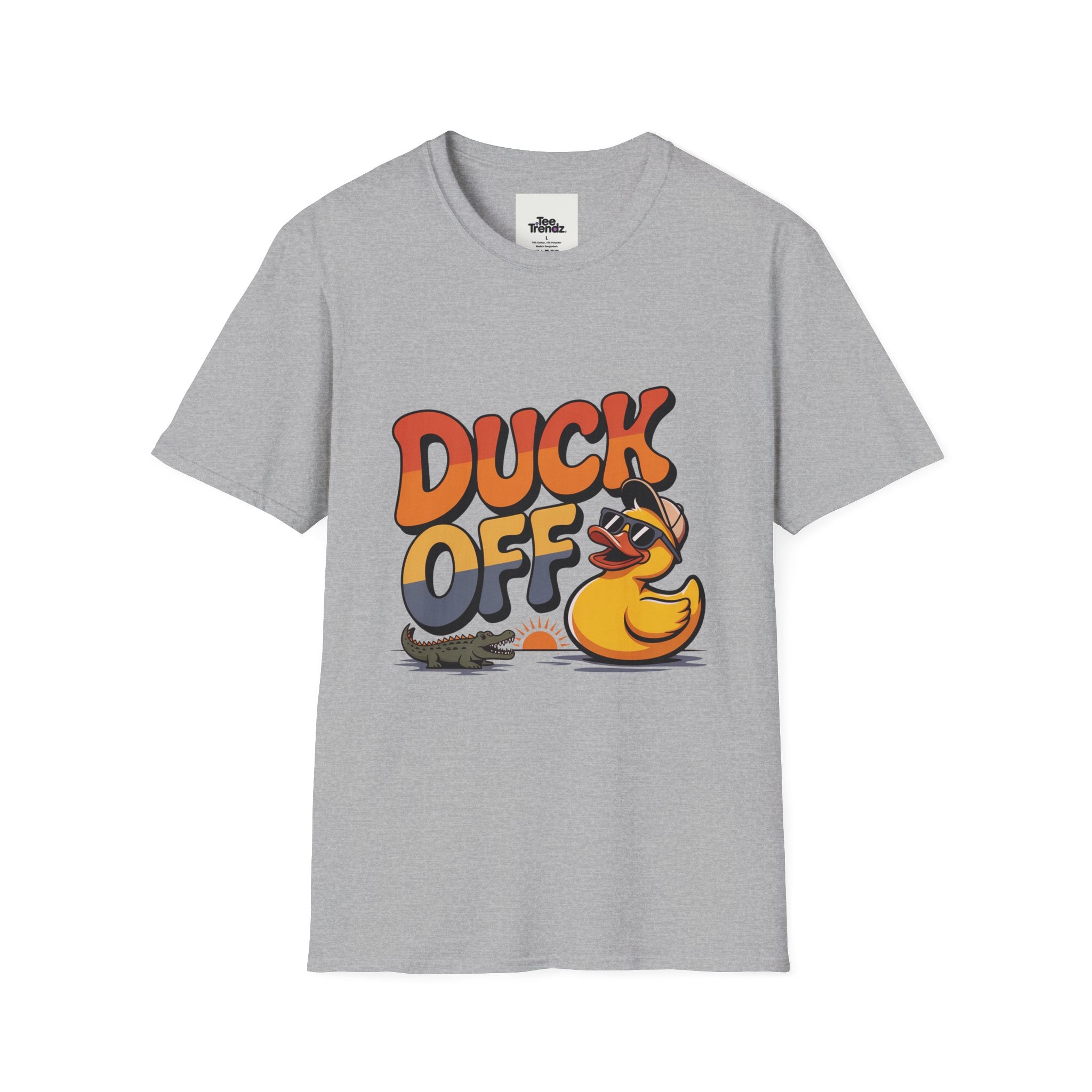 Duck Off Graphic T-Shirt — Funny Rubber Duck Cartoon Tee