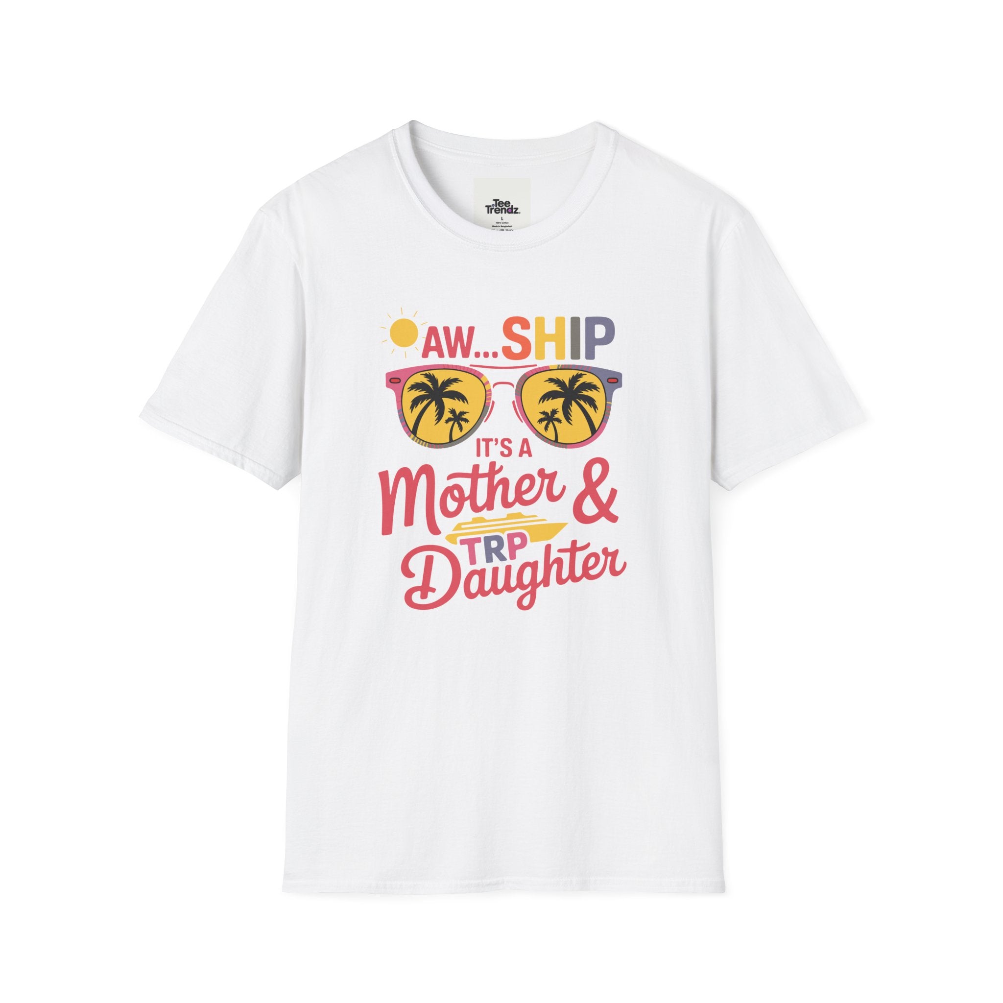 Mother & Daughter Trip T-Shirt – "Aw...Ship" Tropical Sunglasses Vacation Tee