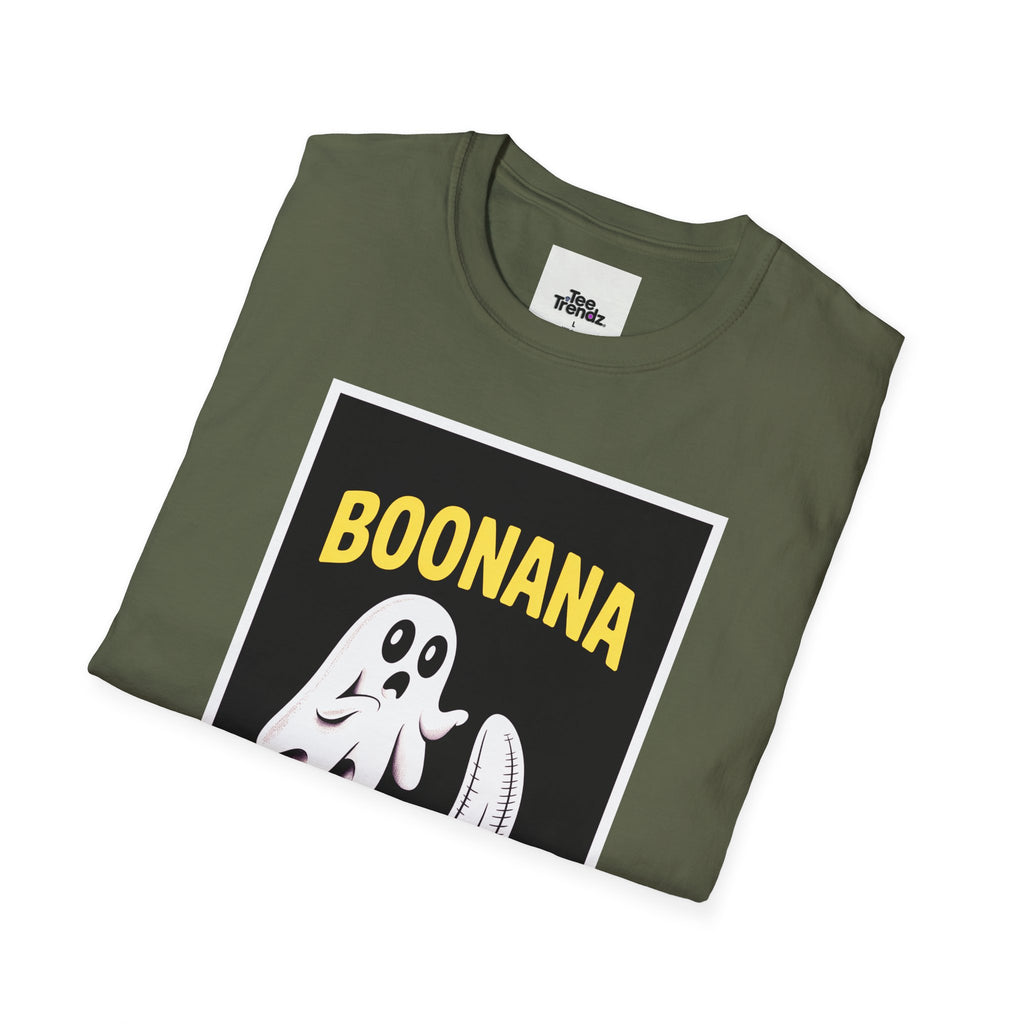Boonana Ghost Banana Graphic T-Shirt — Funny Halloween Fruit Tee