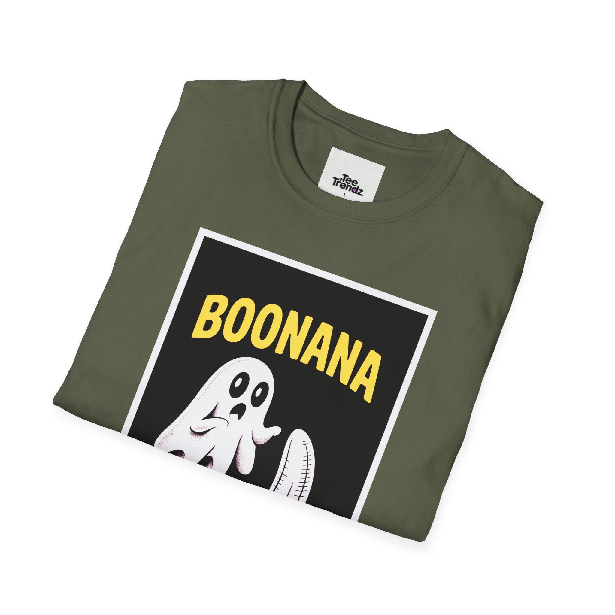 Boonana Ghost Banana Graphic T-Shirt — Funny Halloween Fruit Tee