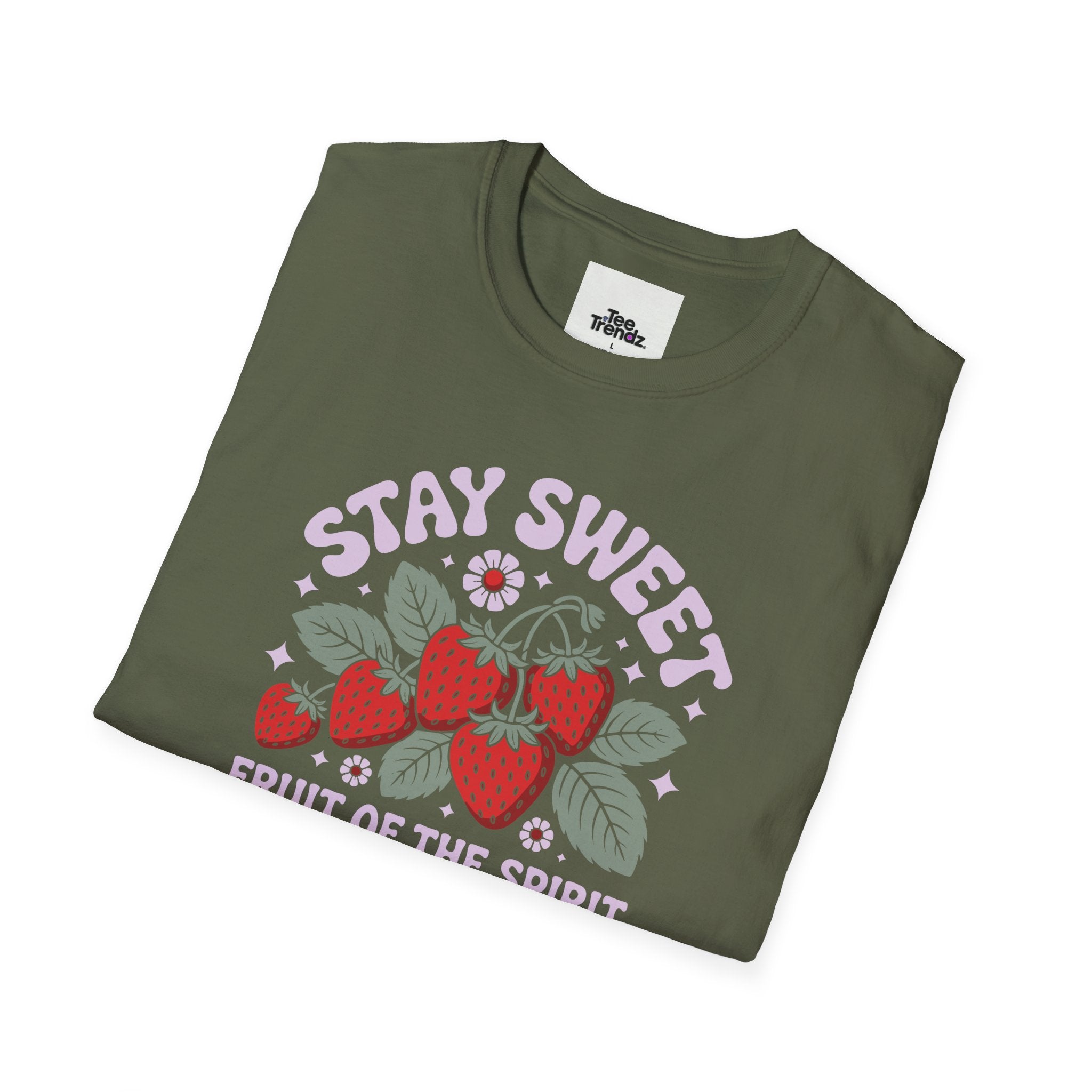 Stay Sweet Fruit of the Spirit T-Shirt — Strawberry Faith Graphic Tee