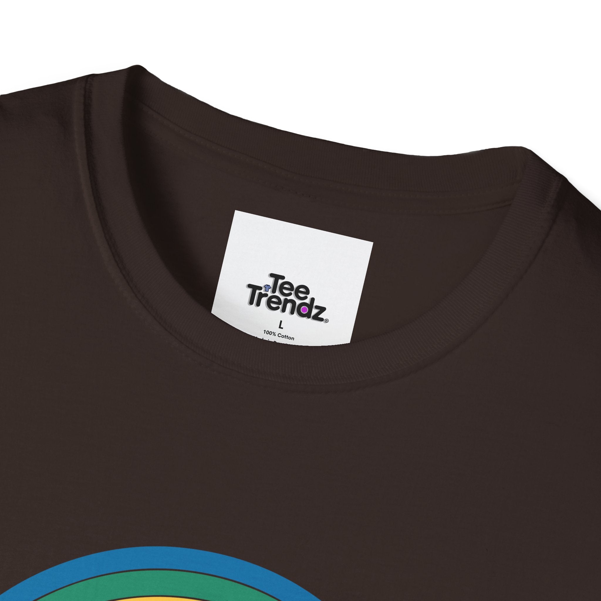 Pure Joy Dog T-Shirt – Playful Beagle Graphic Tee with Rainbow