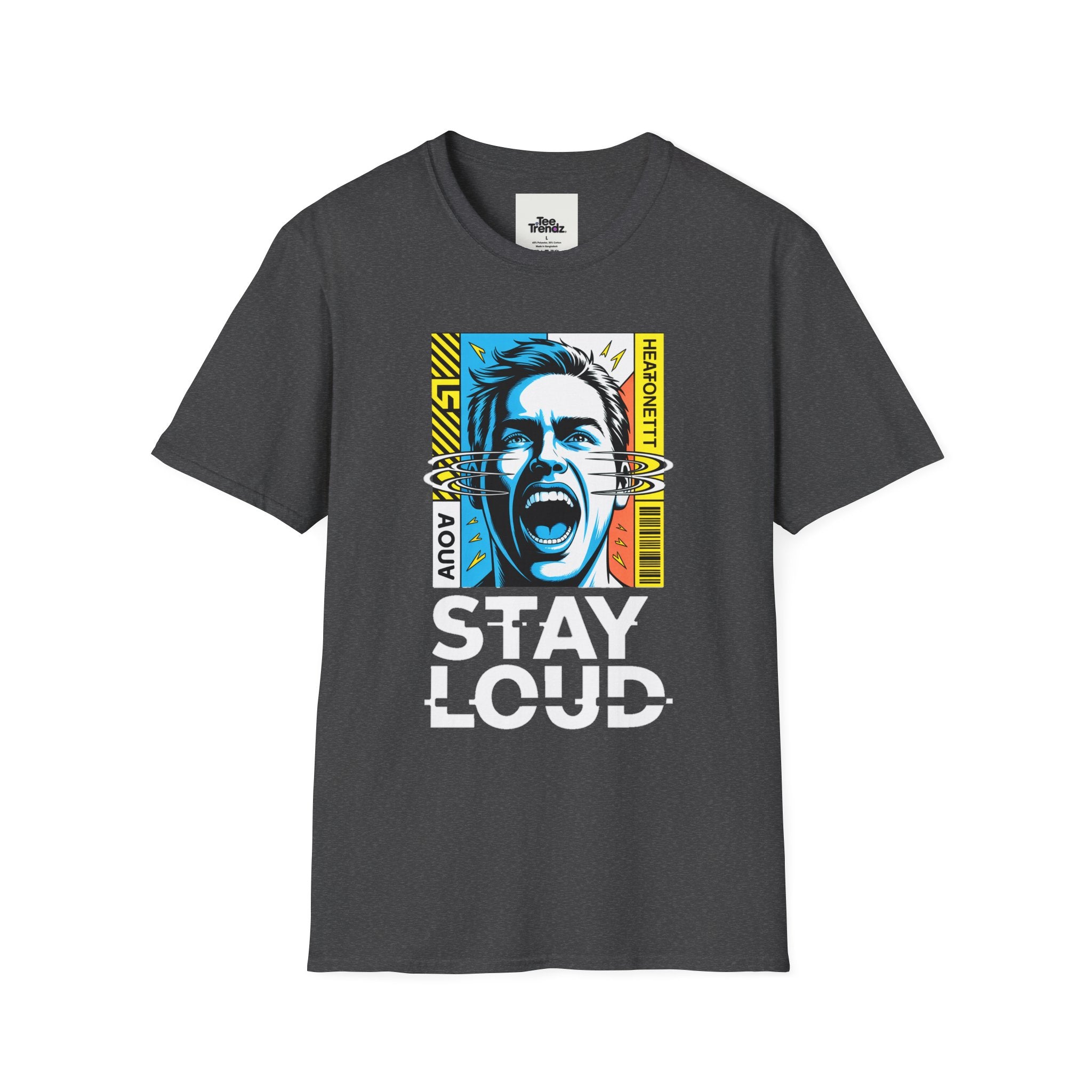 Stay Loud Graphic T-Shirt — Bold Pop Art Scream Design