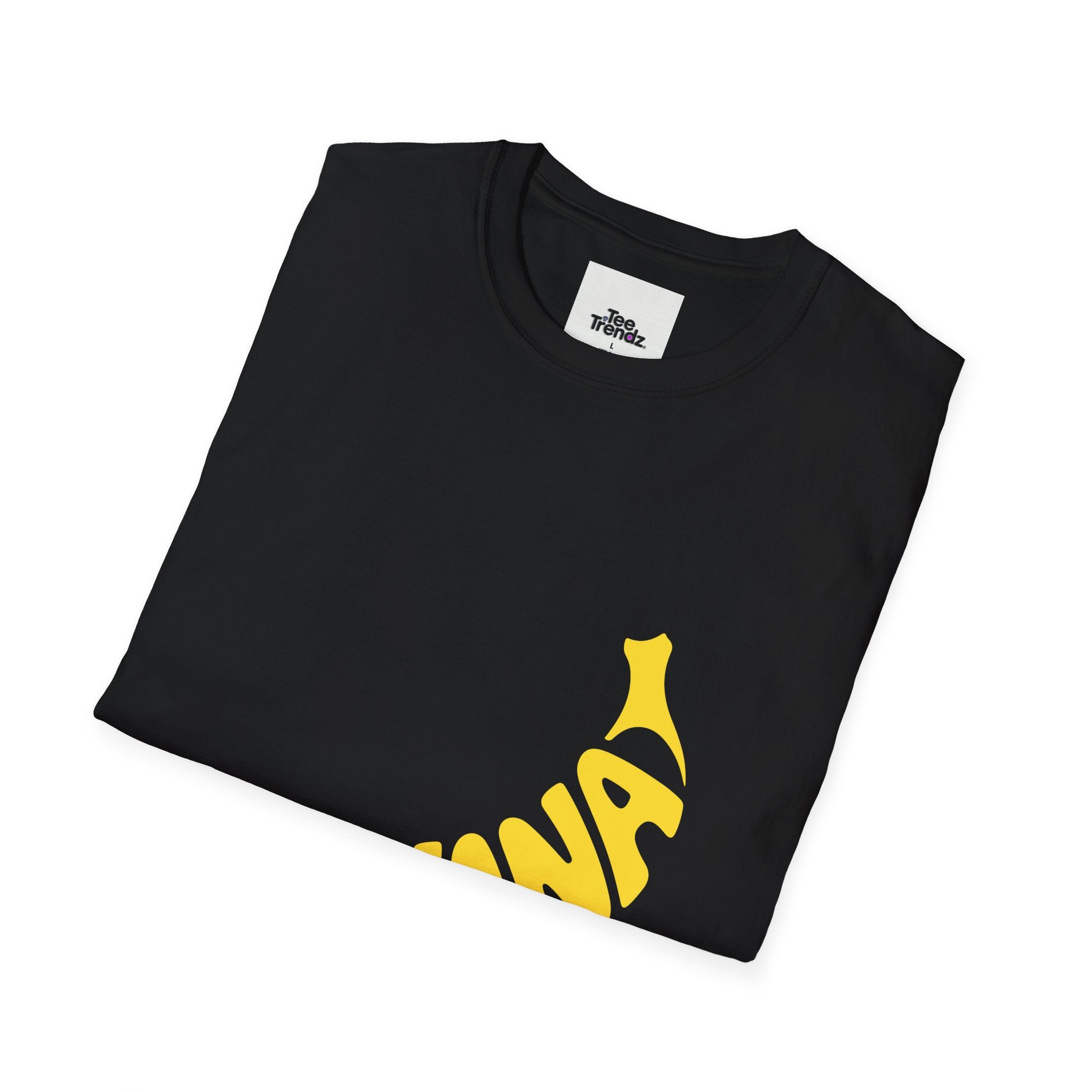 Banana Graphic T-Shirt – Retro Yellow Fruit Logo Tee