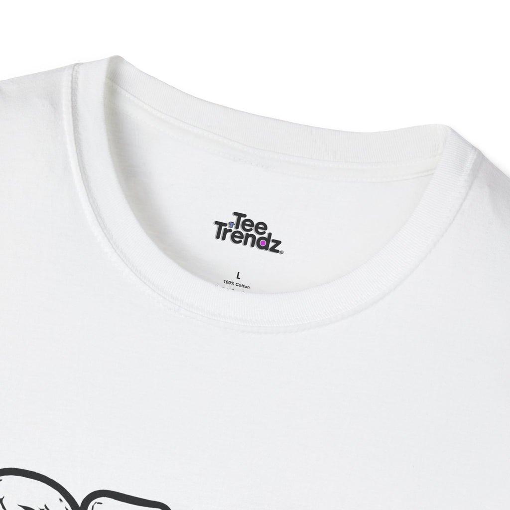 T-Shirt — "Dead But Fine" Gothic Bubble Letter Tee