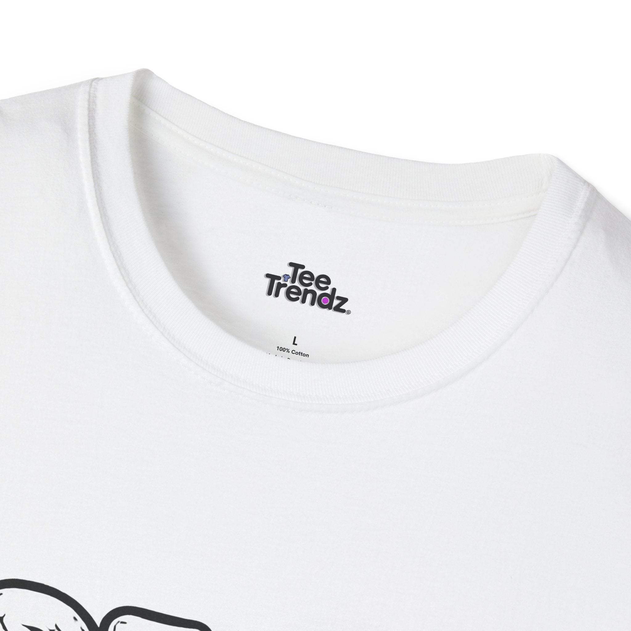 T-Shirt — "Dead But Fine" Gothic Bubble Letter Tee
