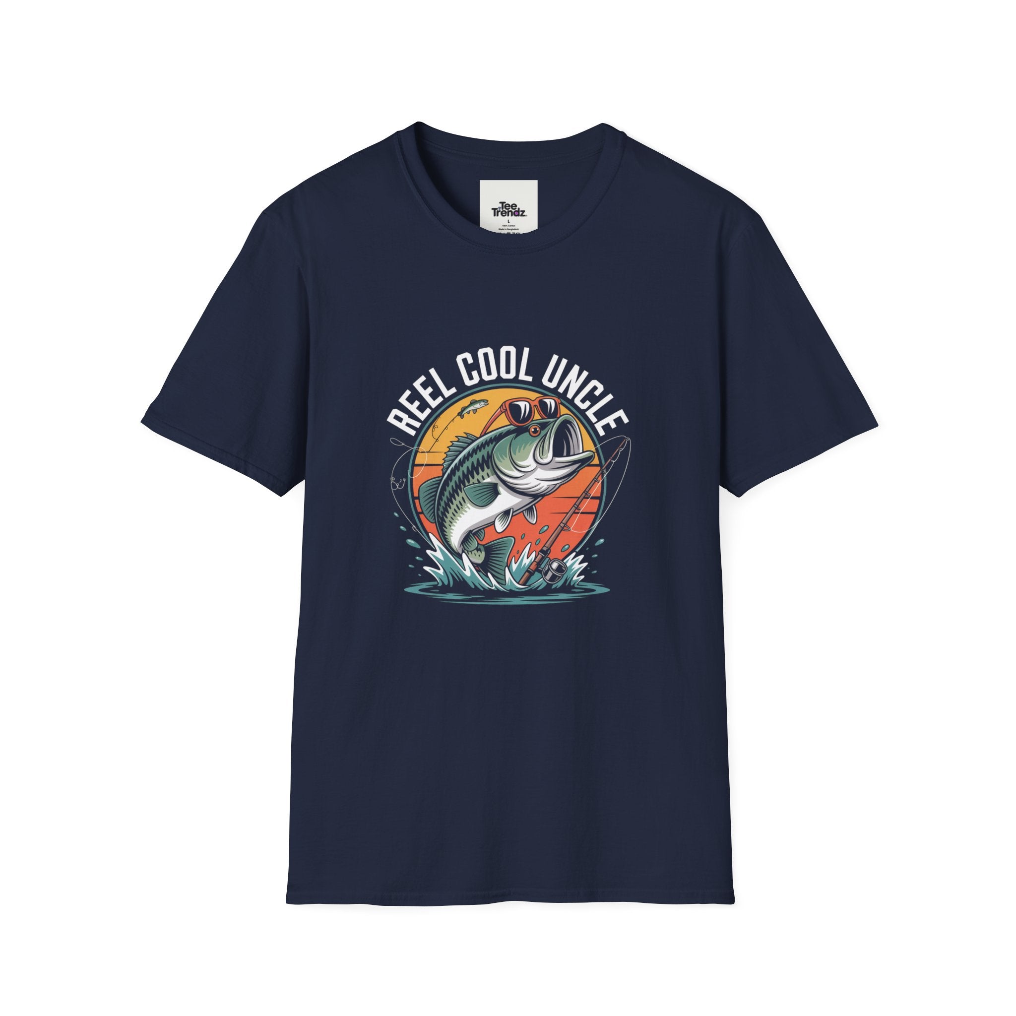 Reel Cool Uncle T-Shirt – Fishing Bass Graphic Tee