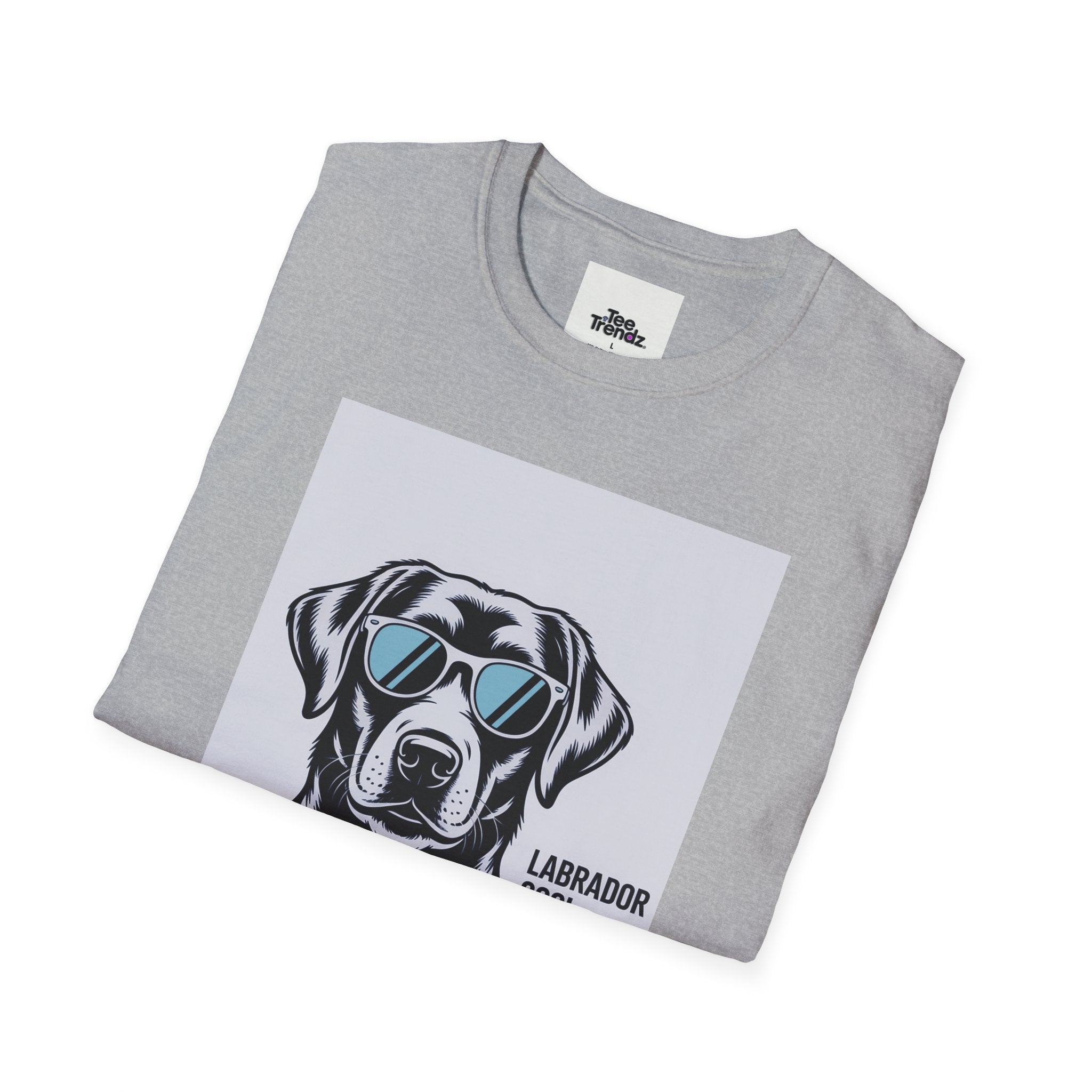 Labrador Cool T-Shirt — Black Lab with Sunglasses Graphic