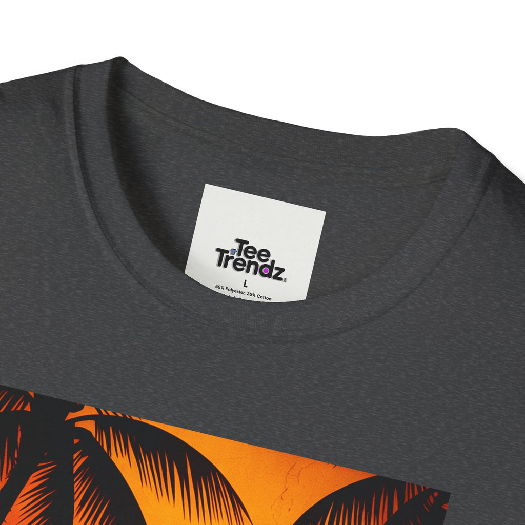 Summer Vibes Surf T-Shirt — Retro Sunset Palm Beach Tee