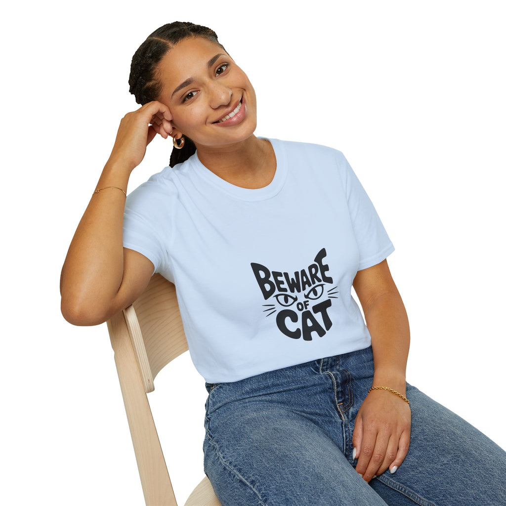 Beware of Cat T-Shirt — Funny Cat Lover Tee